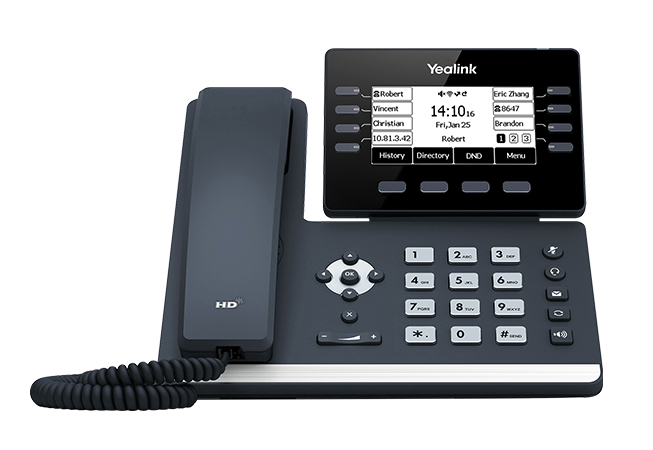 Yealink SIP T53 IP Desk Phone with Speakerphone - VoIP Business Phone for Office & Home - Classic Gray - Ideal for Remote Work & Conference Calls