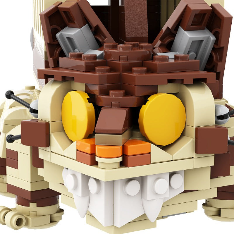474 PCS Gobricks MOC 142527 Totoro's Catbus Building Blocks Set - Perfect for Studio Ghibli Fans, Anime Collectors & DIY Model Enthusiasts