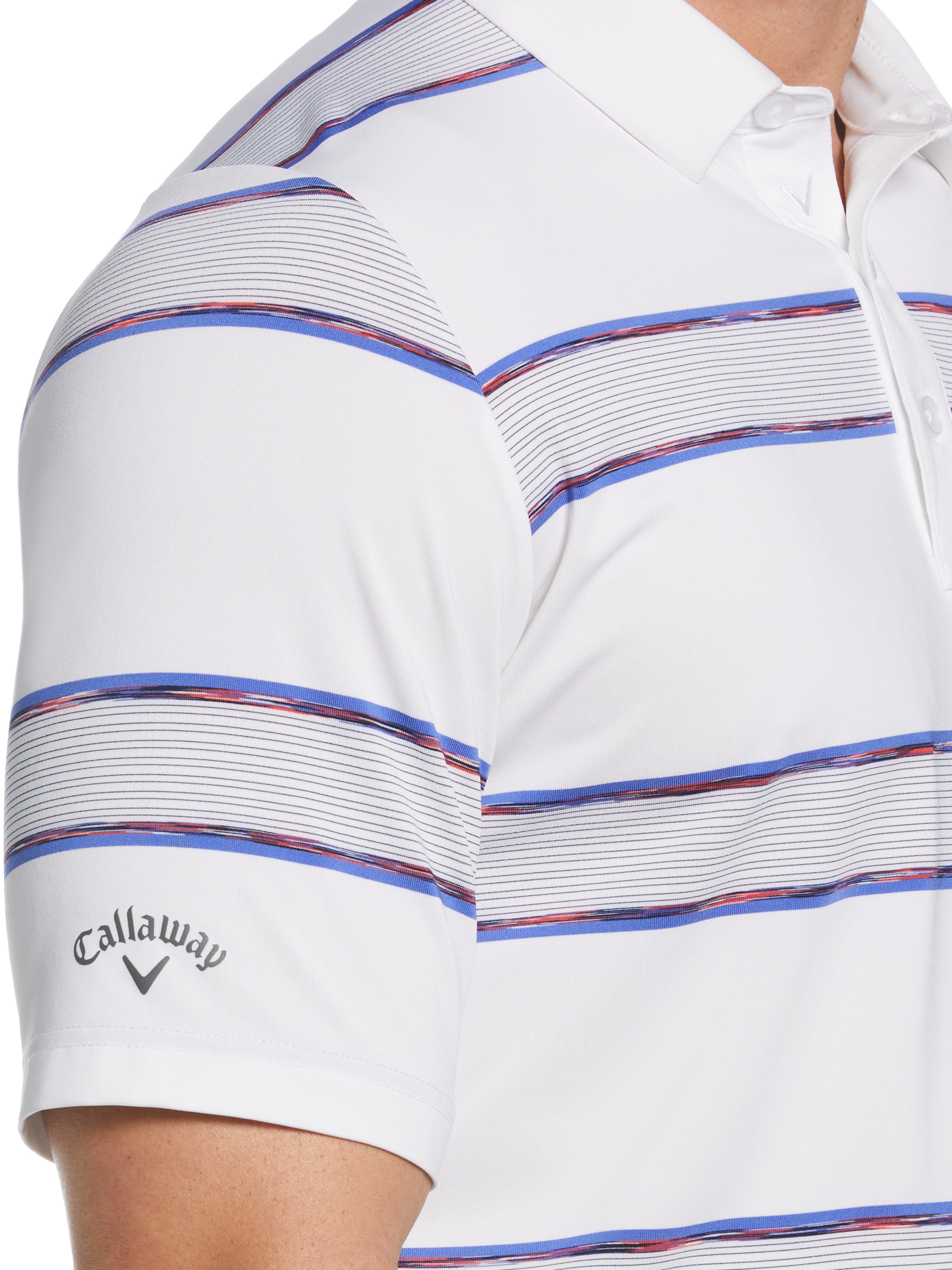 Men's Yarn-Dyed Space Dye Striped Golf Polo Shirt - Breathable & Stylish for Golf, Casual Wear & Outdoor Activities
