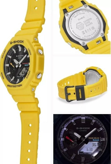 Casio G-Shock GAB2100-9A Solar-Powered Bluetooth Watch for Men - Outdoor, Sports & Everyday Use