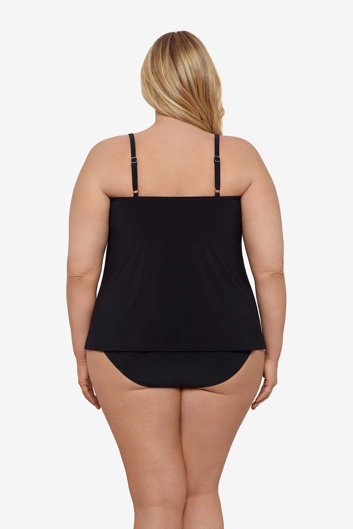 Plus Size Love Knot Tankini Top for Women - Flattering Swimwear for Curvy Figures - Perfect for Beach Vacations & Pool Parties