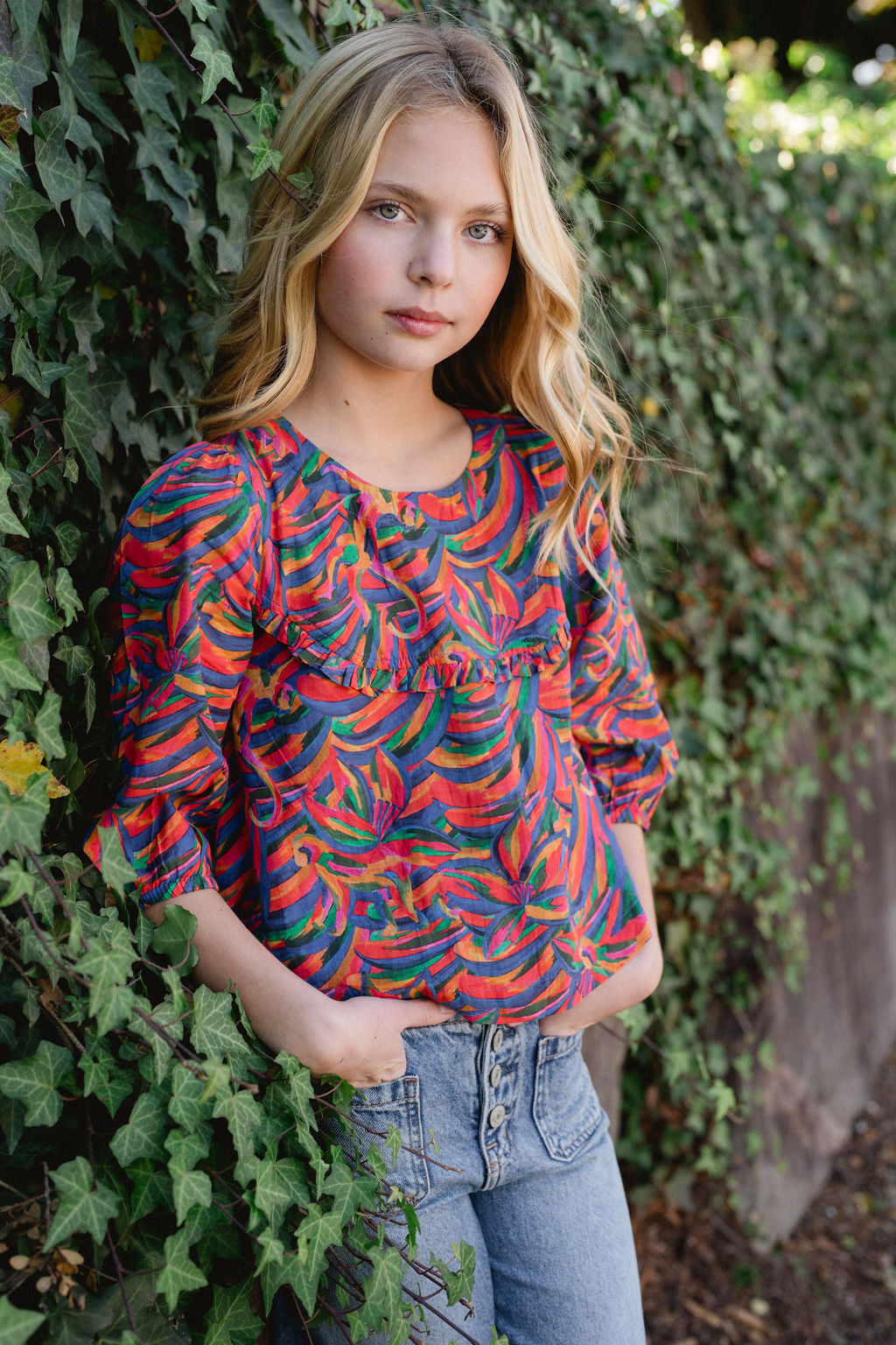 Briton Court Rainbow Lydia Top - Stylish Women's Blouse for Casual & Party Wear | Perfect for Office, Date Night & Summer Outfits
