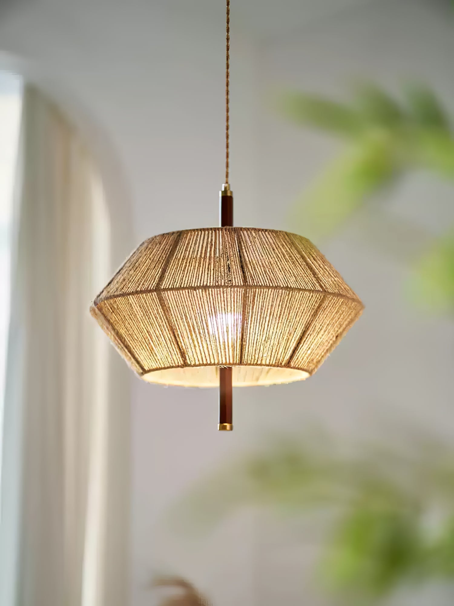 Aluna Corded Pendant Light - Modern Hanging Ceiling Fixture for Kitchen Island, Dining Room & Bedroom Lighting