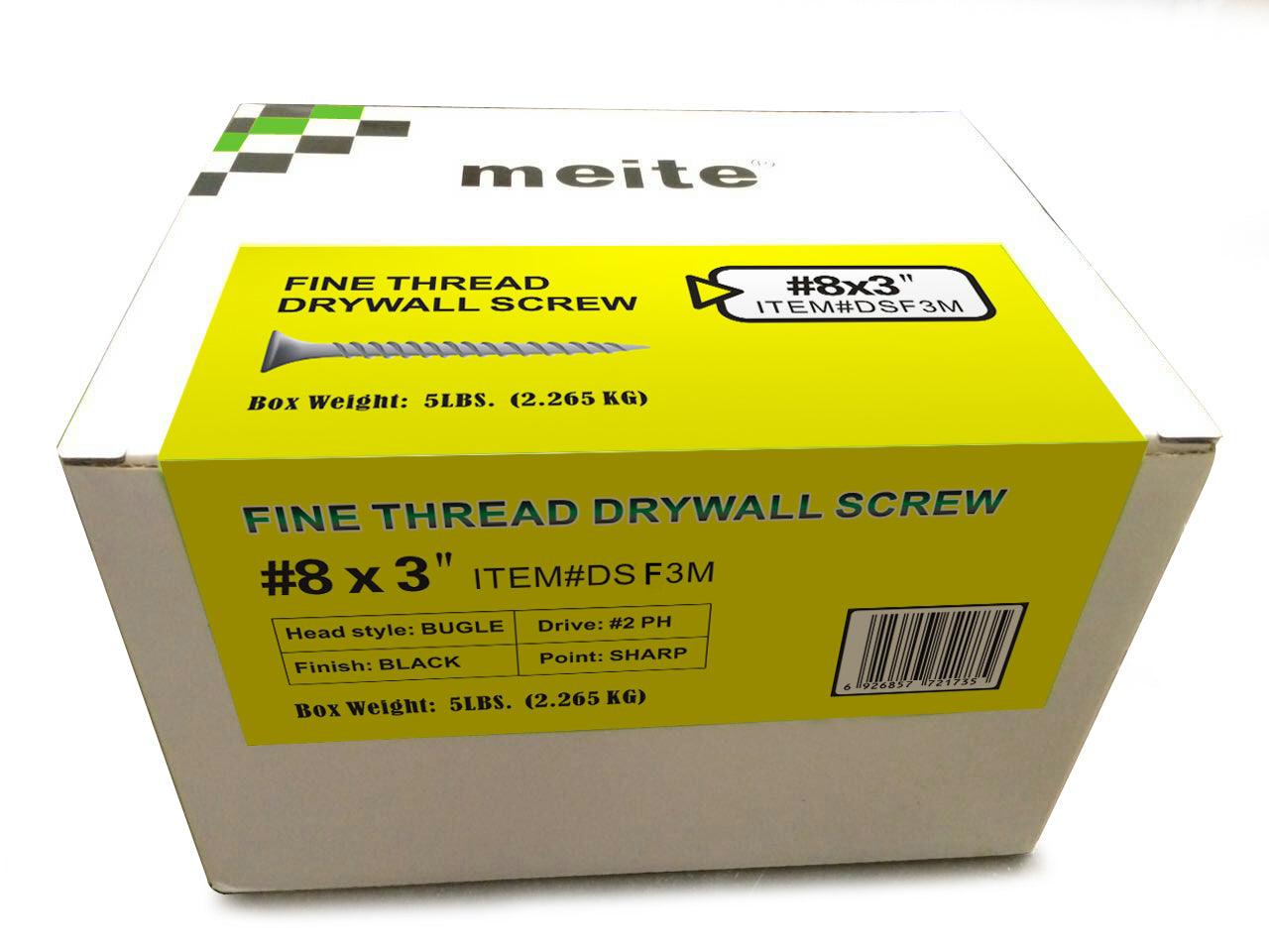 1 1/4'' to 3'' Fine Thread Drywall Screws - Bugle Head Design for Stronger Hold | Perfect for Hanging Drywall, Installing Ceilings & DIY Home Projects