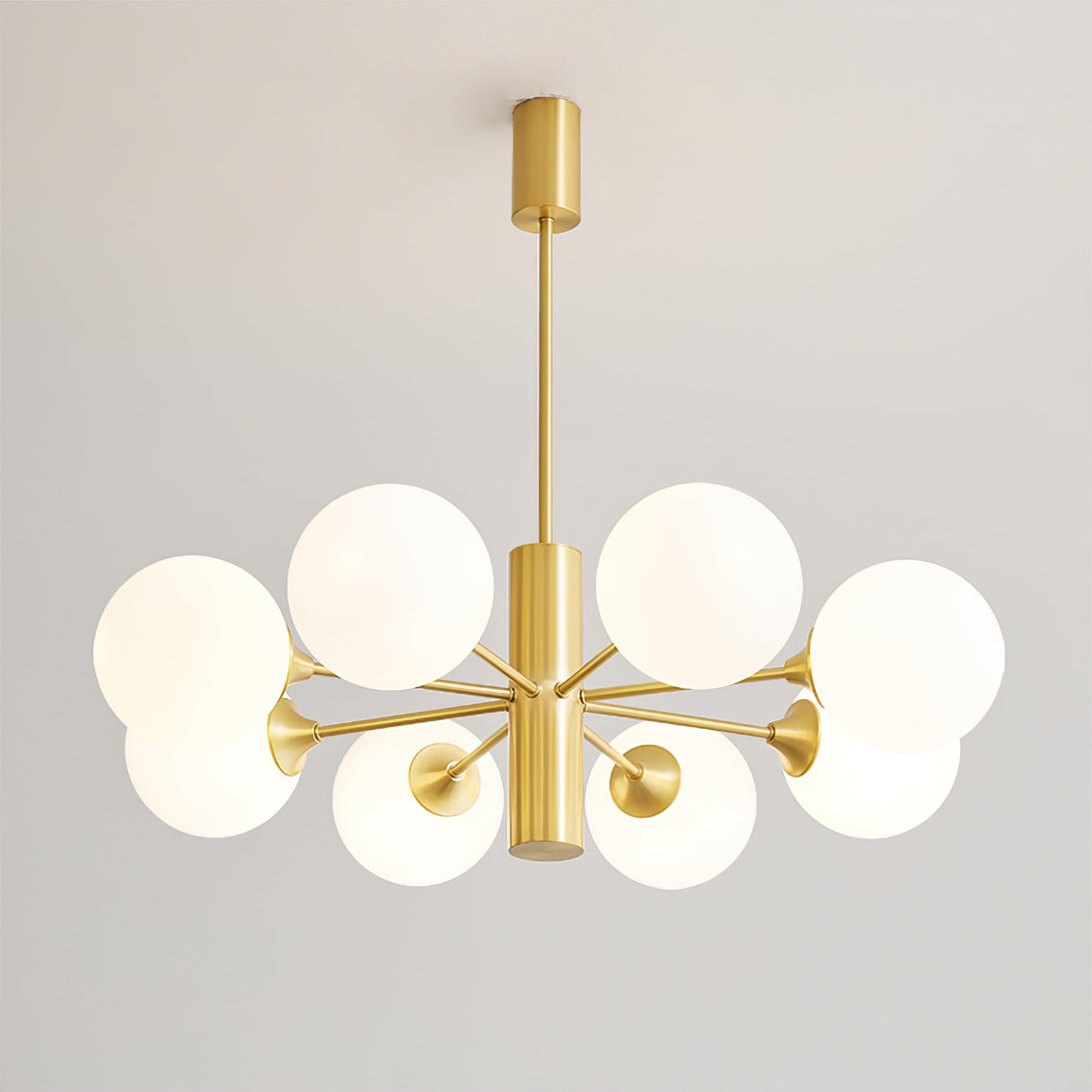 Stylish Bean Ball Chandelier - Modern Pendant Lighting Fixture for Dining Room, Bedroom, or Living Room Decor
