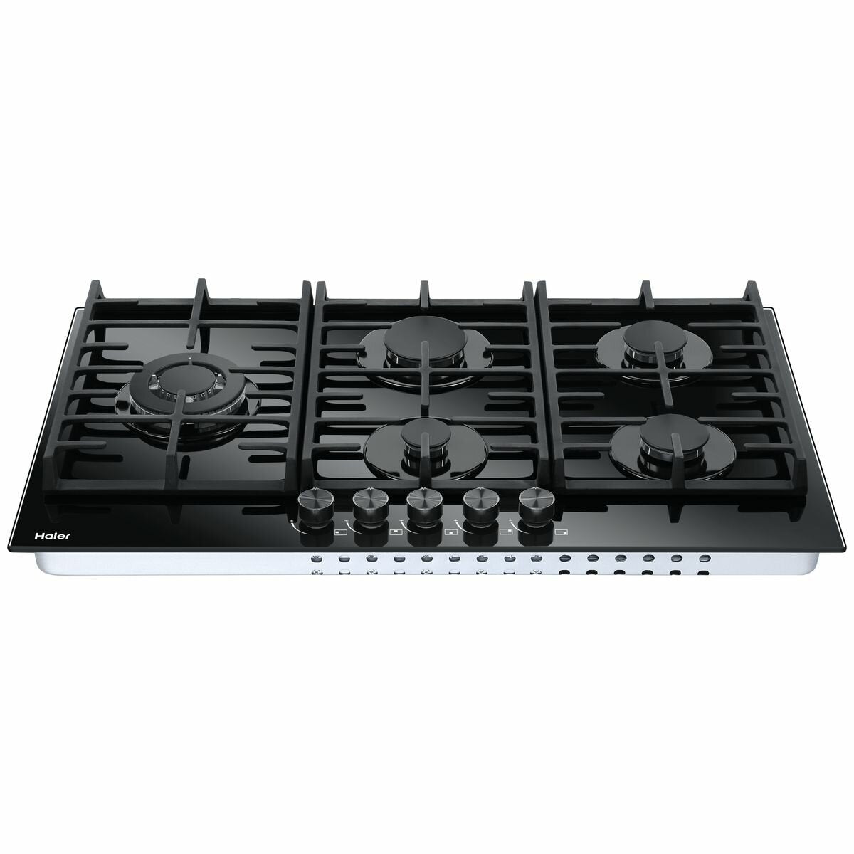 Haier 90cm Gas On Glass Cooktop HCG905WFCG3 - Premium Stainless Steel Gas Stove for Modern Kitchens | Perfect for Home Cooking & Professional Chefs