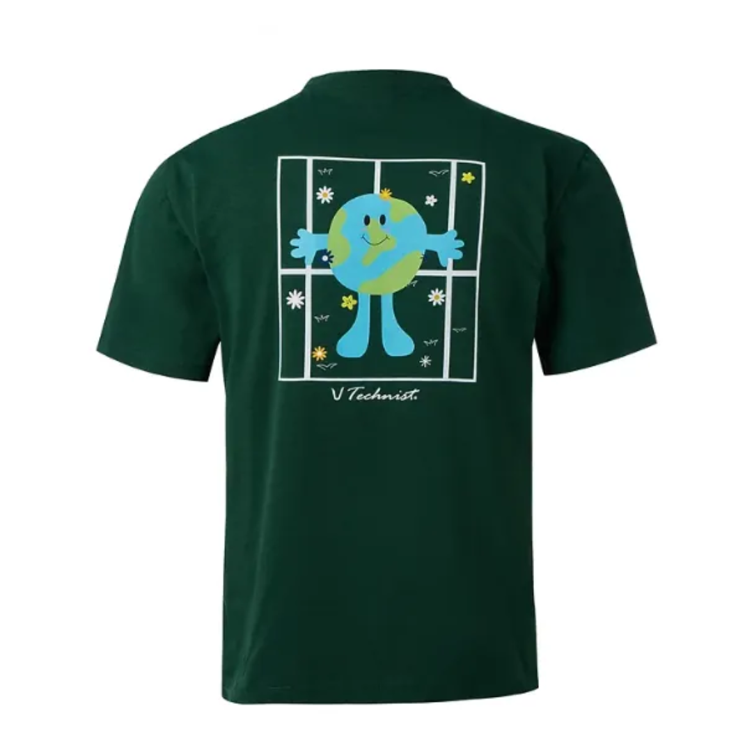 Technist 23TT 82A81 Unisex Oversized T-Shirt - Comfortable Cotton Green Casual Tee for Men & Women | Perfect for Streetwear, Lounge & Everyday Wear