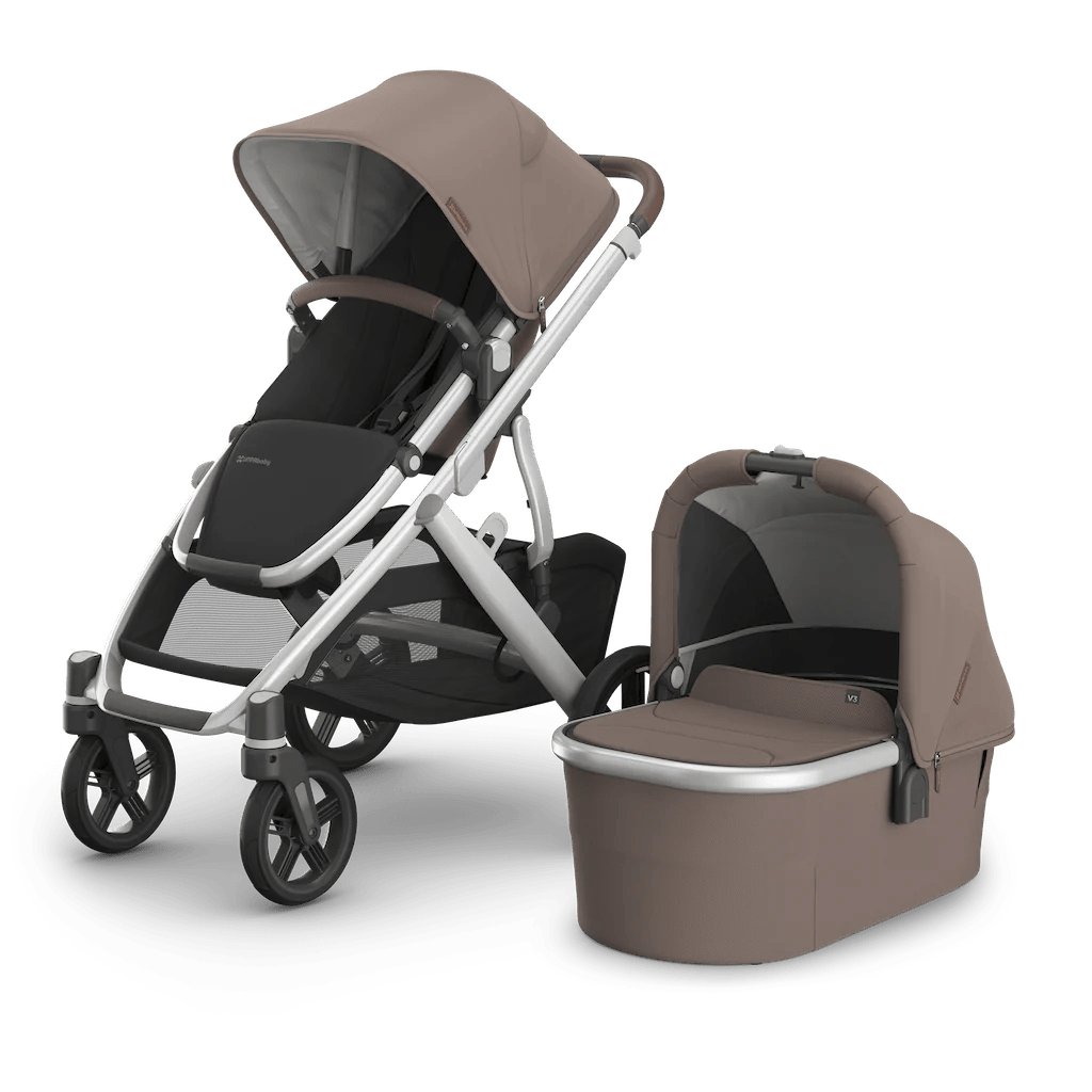 UPPAbaby Vista V3 Stroller and Bassinet Complete Set - Lightweight Travel System with Adjustable Handle, Large Storage Basket | Perfect for Newborns, Toddlers & Everyday Use