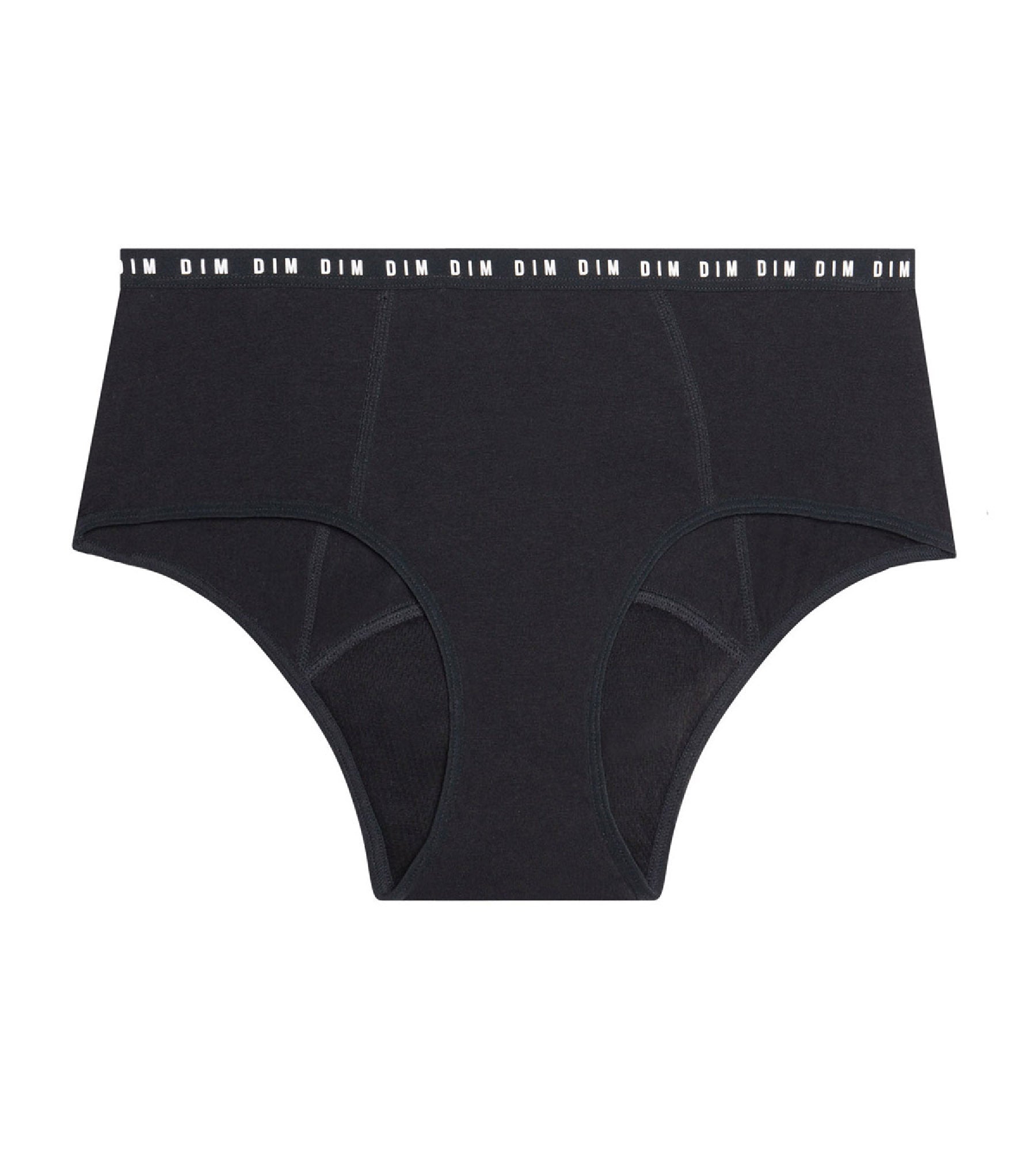 Organic Cotton Reusable Menstrual Shorts for Heavy Flow - Black - Leak Proof & Comfortable - Perfect for Overnight Use, Exercise & Daily Wear