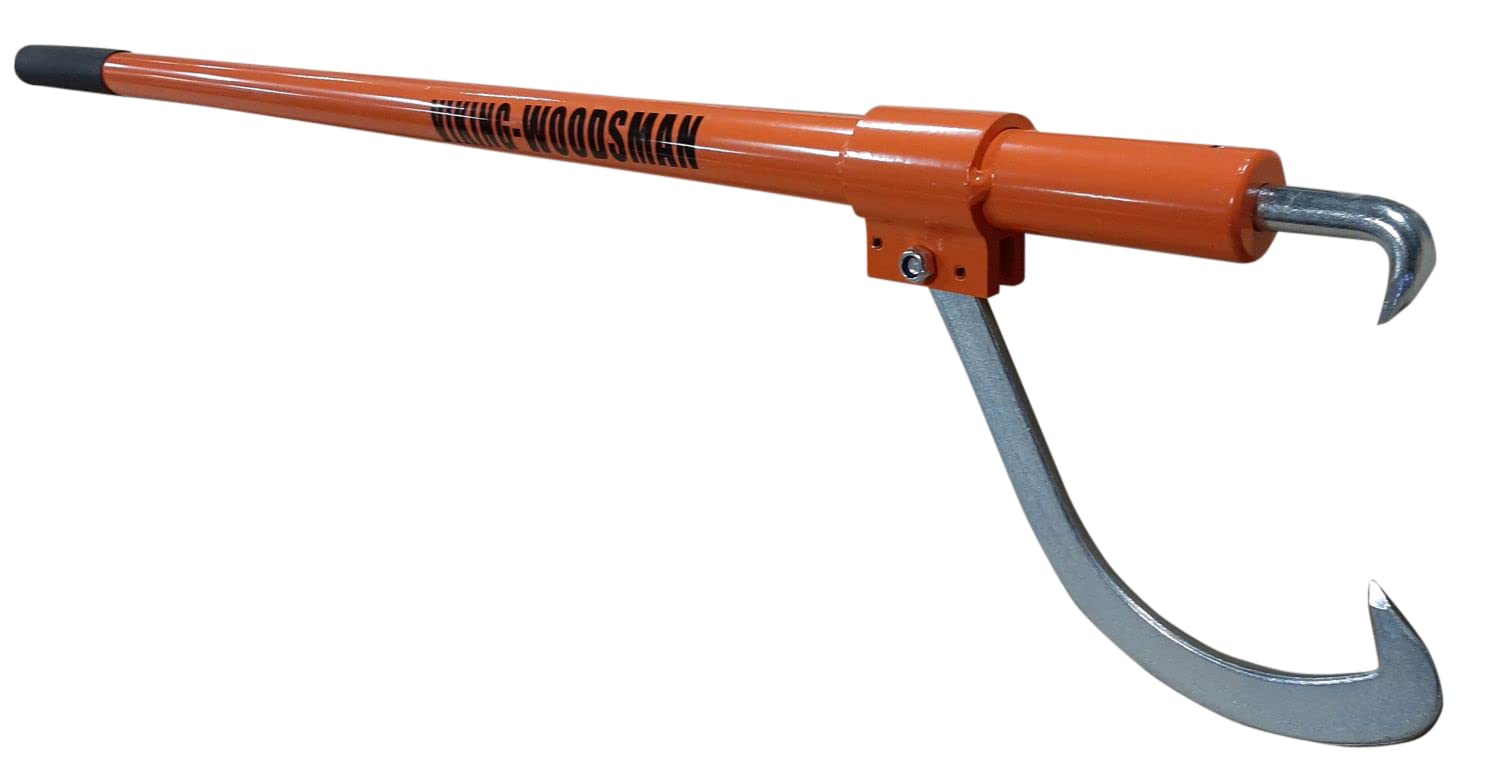 60 Inch Aluminum Handle Cant Hook - Stronger Than Steel & Lighter Weight | Heavy-Duty Log Rolling Tool for Firewood, Timber, and Forestry Work