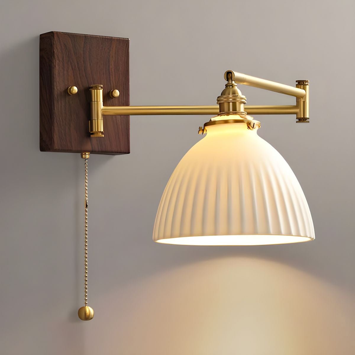 Modern Ceramic Geometric Wall Lamp - Minimalist Home Decor for Living Room, Bedroom & Office | Energy-Efficient LED Lighting for Ambient & Task Use