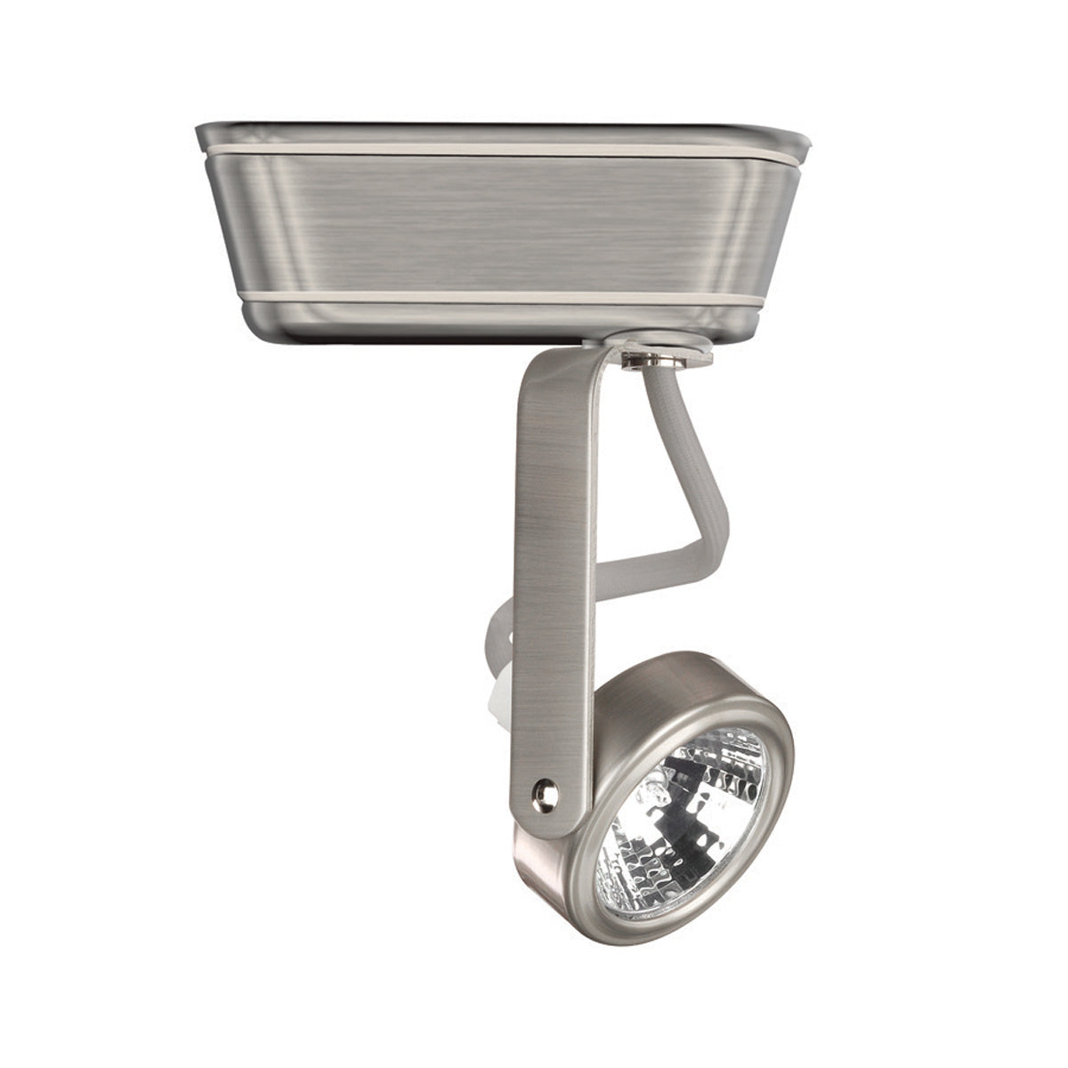 180W Adjustable LED Track Light Head - Brushed Nickel Finish for Modern Home & Office Lighting