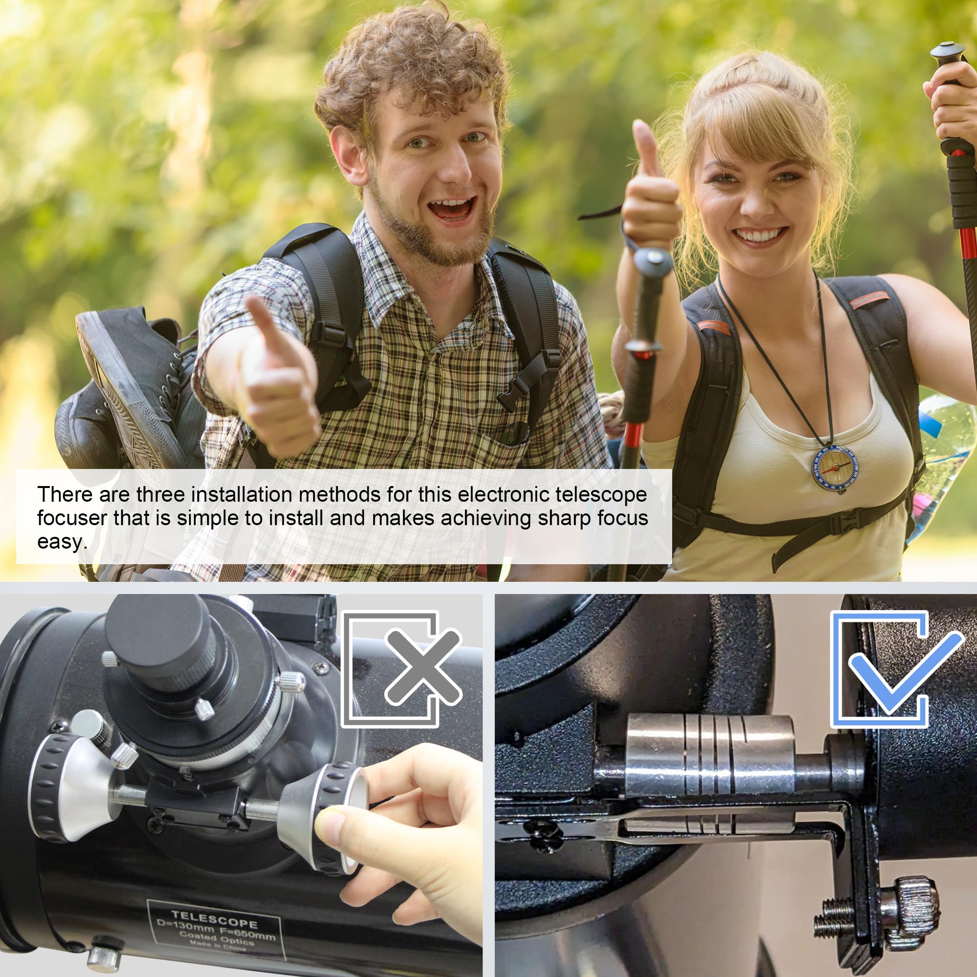 Alstar AccuFocus Electronic Telescope Focuser - Auto Focus System for Astronomy & Stargazing - Perfect for Astrophotography & Night Sky Observation