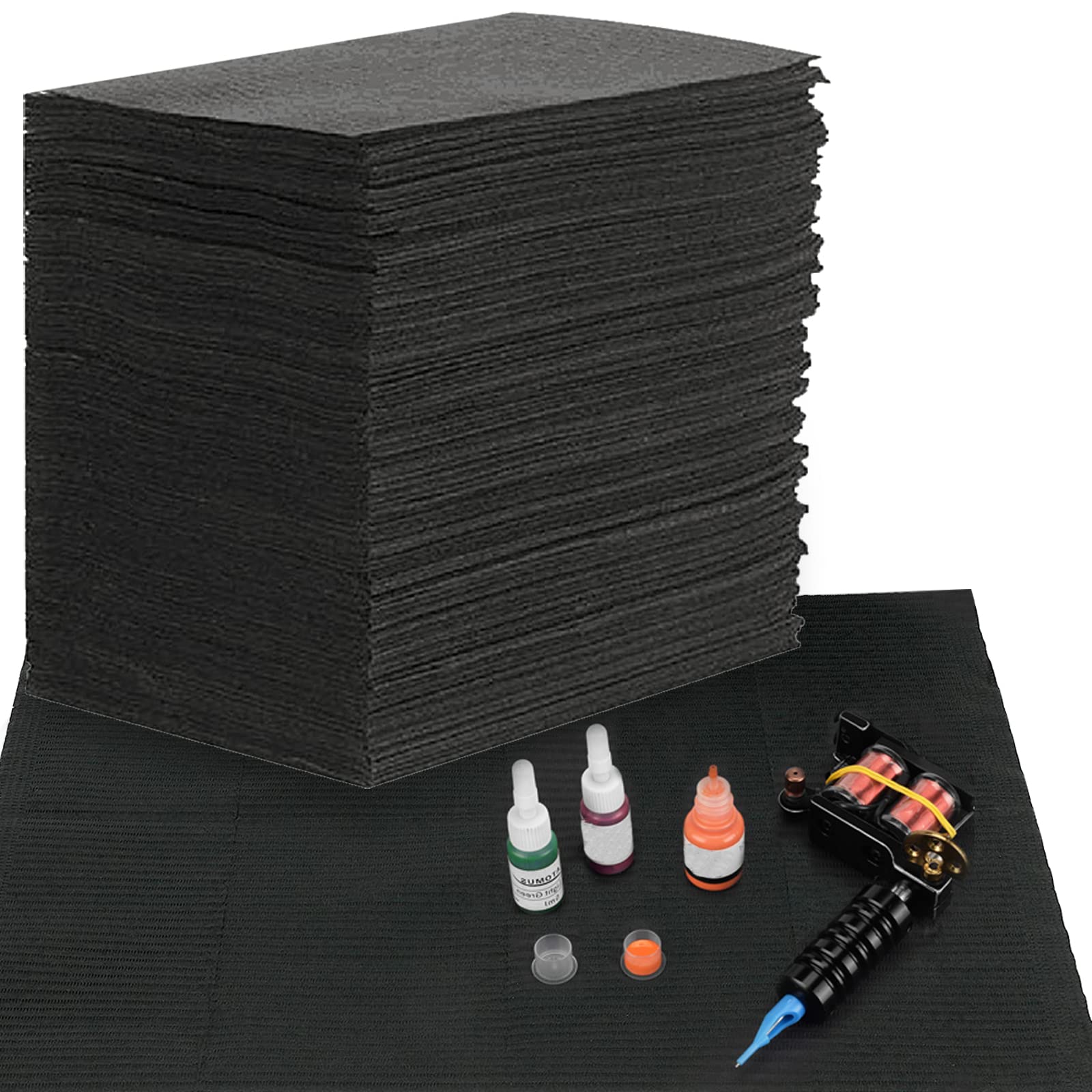 **CINRA 50Pcs Disposable Dental Bibs for Patients & Tattoo Tables - 13x18 Inch Dental Napkins, Pet Tray Covers - Hygienic & Comfortable for Dental Clinics, Tattoo Studios & Pet Grooming**