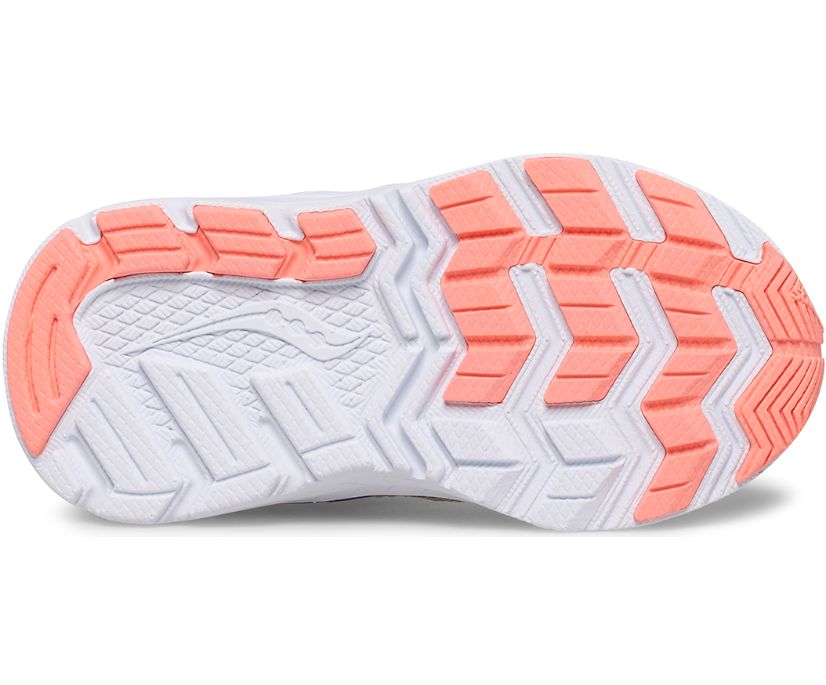 Saucony Cohesion 14 A/C Toddler Sneakers - Lightweight Running Shoes for Boys & Girls in Silver/Periwinkle/Turquoise | Perfect for Playground, Preschool & Daily Activities