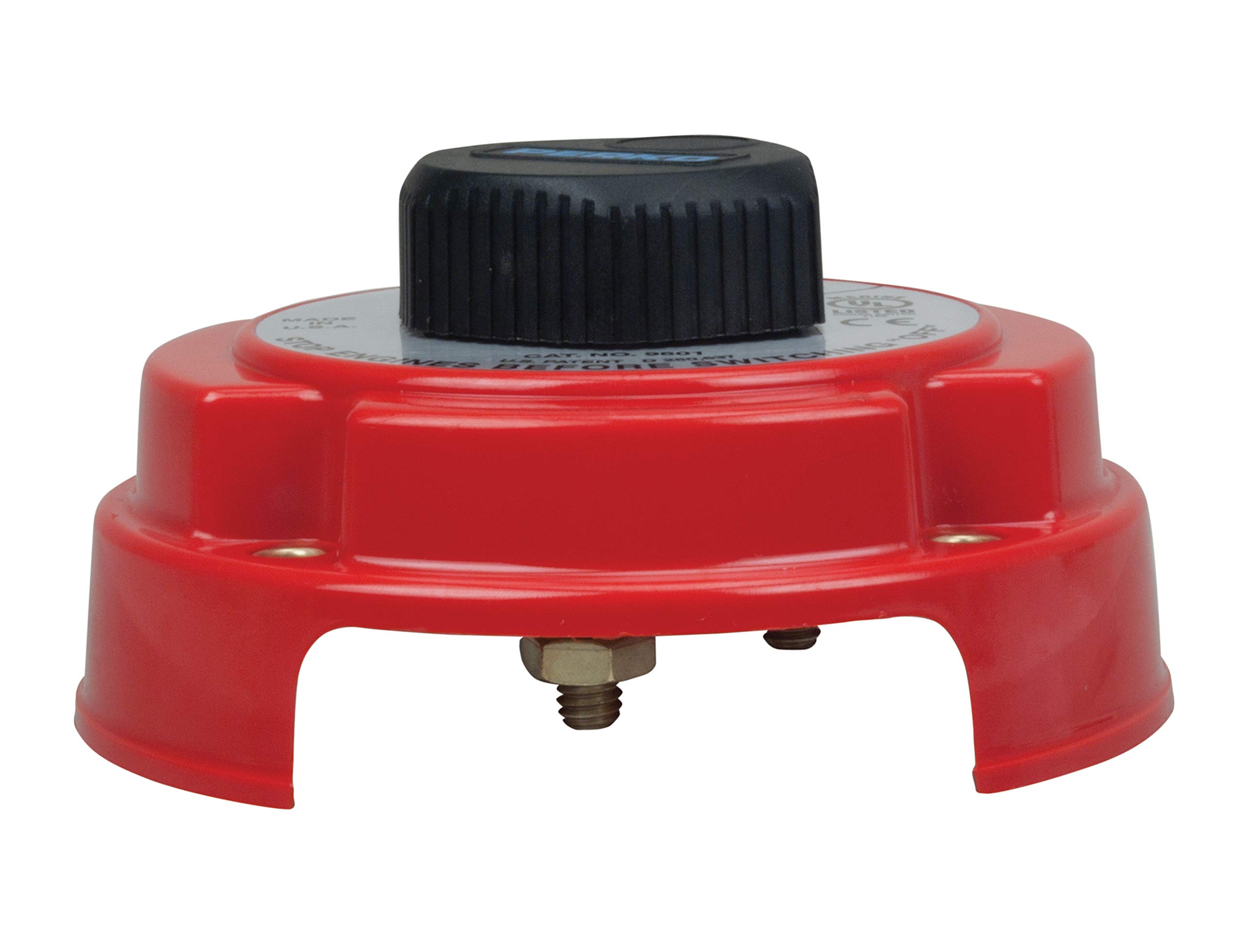 Perko 9603DP Medium Duty Marine Battery Disconnect Switch with Alternator Field Disconnect - Perfect for Boats, RVs & Off-Grid Power Systems