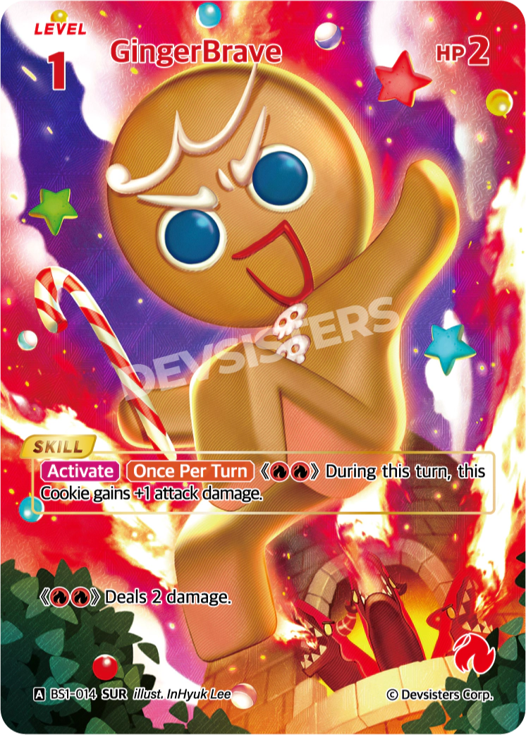 CRB BS1 014 SUR GingerBrave - Premium Collectible Figure for Cookie Run Fans | Perfect for Display, Gifts & Gaming Decor