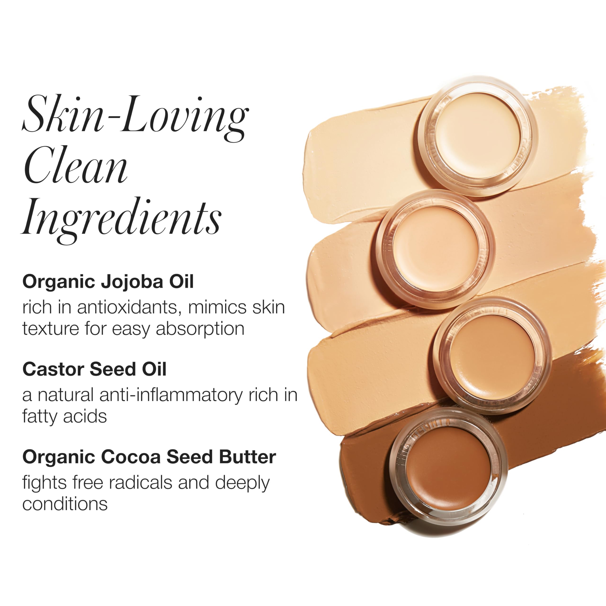 RMS Beauty UnCoverup Concealer - Full Coverage Hydrating Cream Concealer for Dark Circles & Mature Skin | Under Eye Brightening Makeup for Daily Wear & Special Occasions