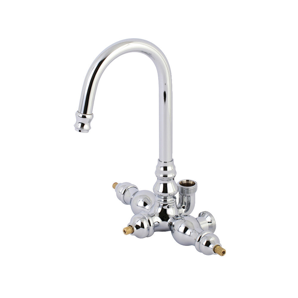 Vintage Aqua AET200 1 Gooseneck Clawfoot Tub Faucet - Body Only - Perfect for Bathroom Renovation & Antique Style Decor