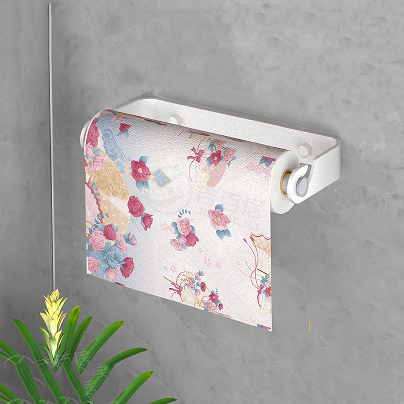 **Under Cabinet Paper Towel Holder - 10in/25cm Adhesive or Drill-Mount Kitchen Towel Rack - Premium Aviation Aluminum for Wall or Cabinet - Perfect for Small Spaces & Clutter-Free Kitchens**