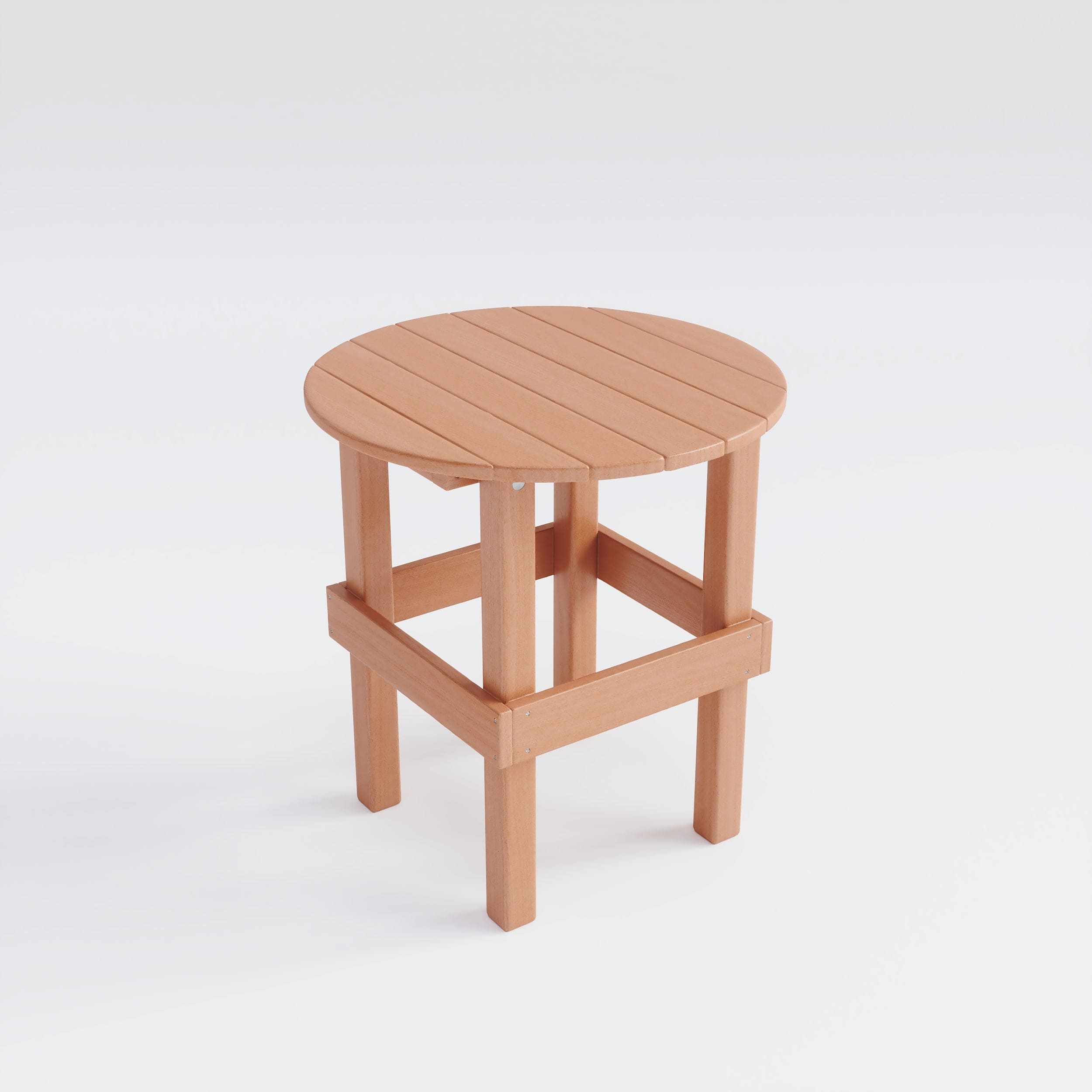 Keystone Amish Co. Composite Round End Table - Durable & Stylish Living Room Side Table for Home Decor, Perfect for Sofa, Bedside, or Lounge Areas
