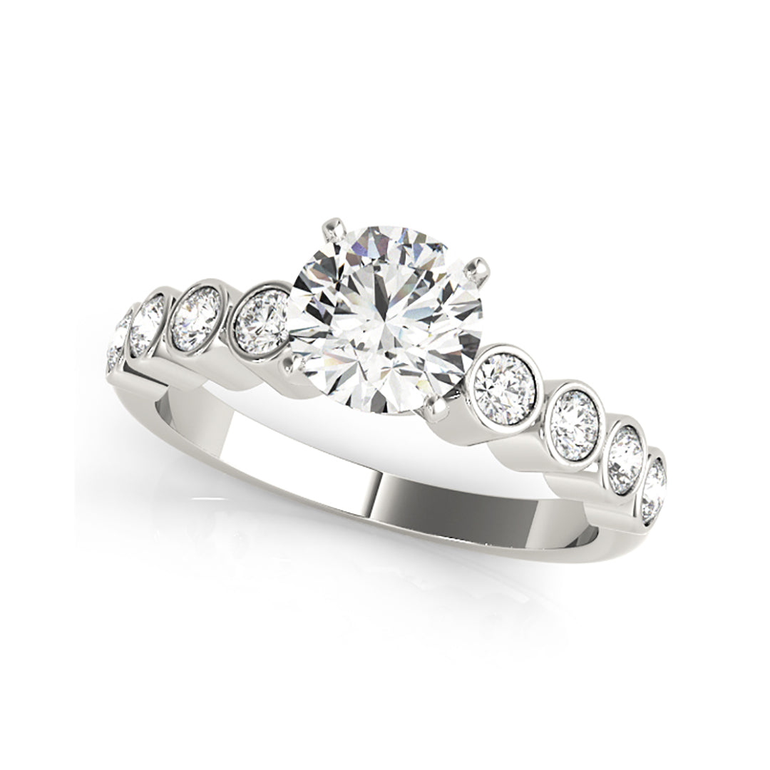 Exquisite Round Brilliant Cut Bezel Set Diamond Engagement Ring (0.78 CTW) - Perfect for Proposals, Anniversaries & Special Occasions