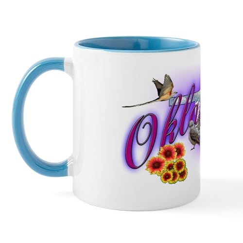White/Blue Inside - Oklahoma Mug