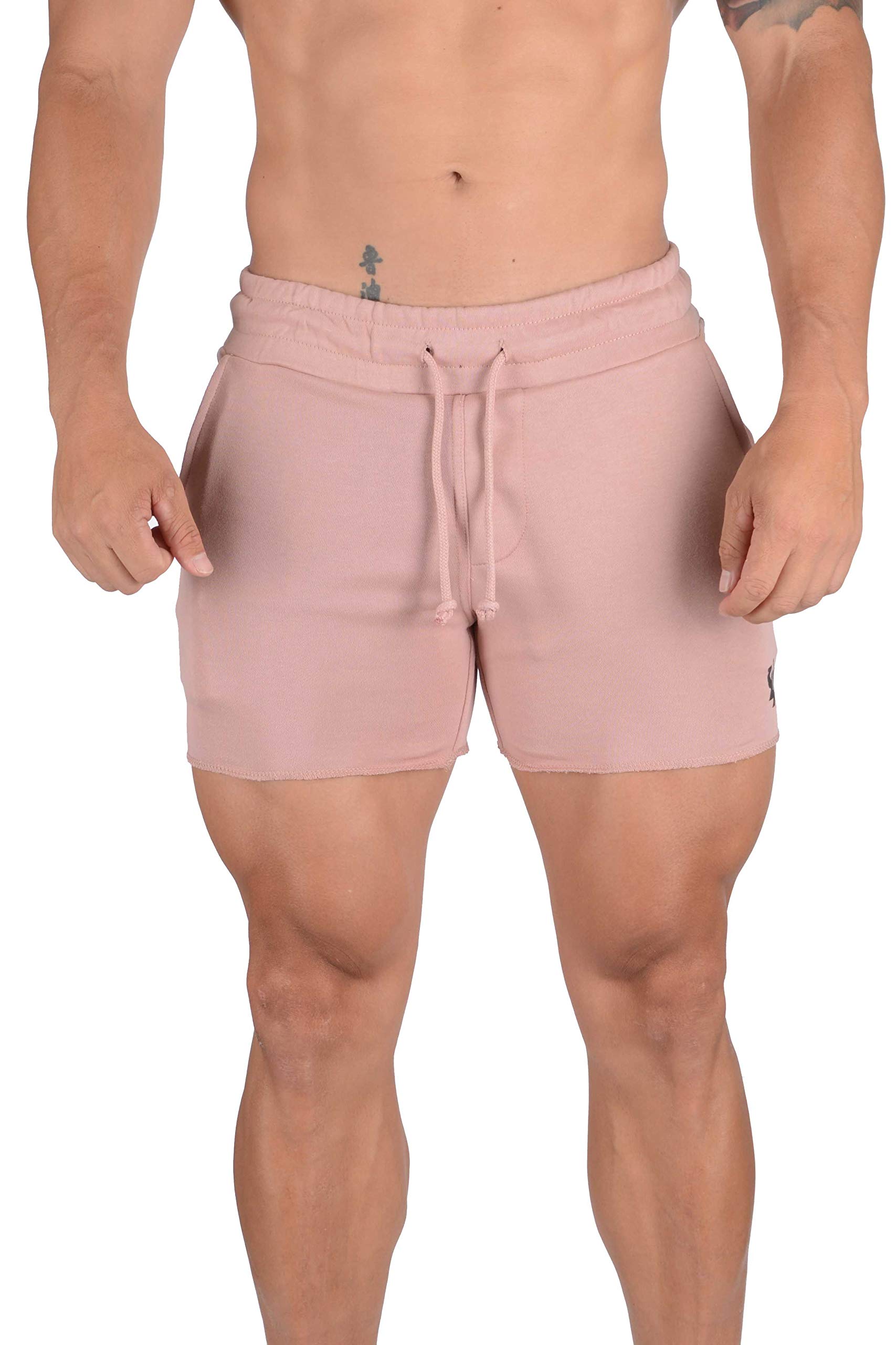 YoungLA Men's Bodybuilding Gym Workout Shorts 102 - Lightweight Quick-Dry Training Shorts for Weightlifting & CrossFit - Perfect for Gym, Running & Outdoor Workouts