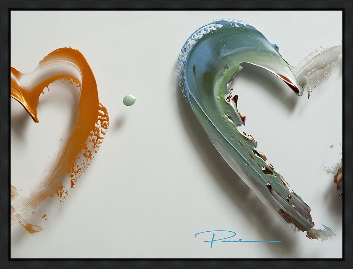 2 Love Gallery Wrap Canvas - Romantic Home Decor for Bedroom, Living Room & Wedding Gifts - Premium Stretched Canvas Wall Art