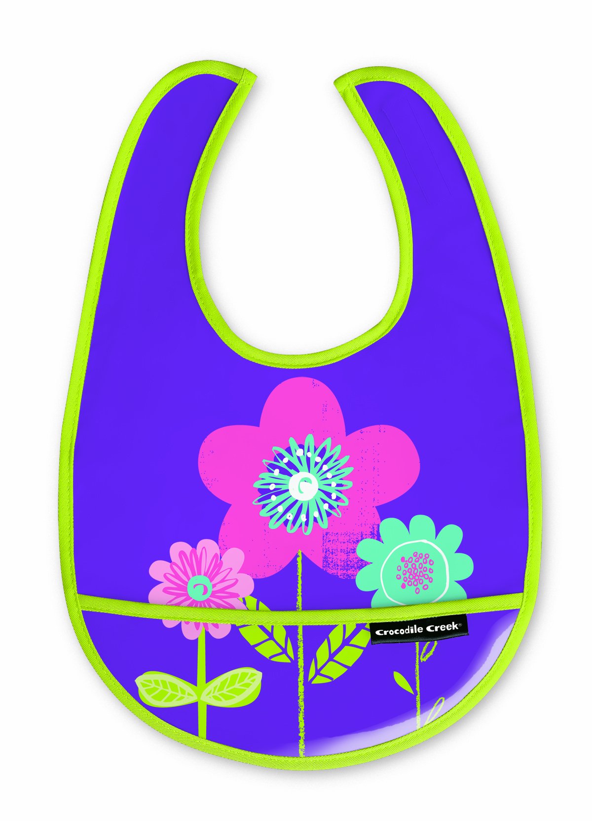 Premium Baby Bibs with Three Flowers Design - Soft & Absorbent for Mess-Free Feeding - Perfect for Infants & Toddlers at Home or On-the-Go