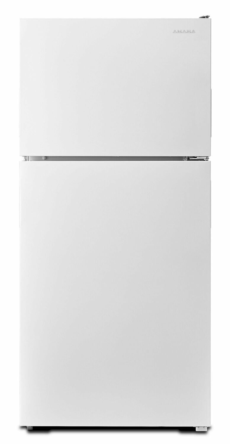 Amana ART308FFDW 30 Inch Wide Top Freezer Refrigerator - 18 Cu. Ft. White Energy Efficient Appliance with Garden Fresh Crisper Bins | Perfect for Small Kitchens, Apartments & Dorm Rooms