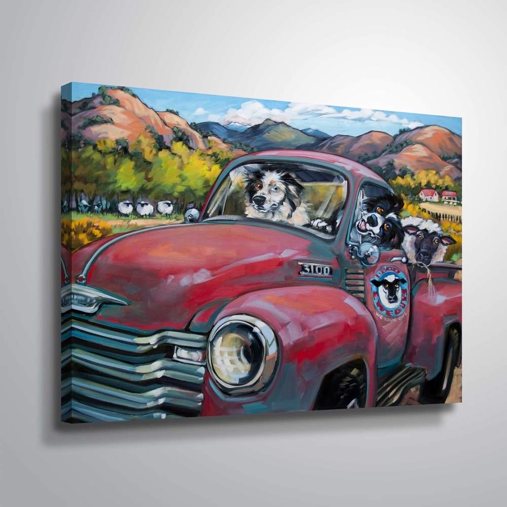 1 800 Ewe Guys Gallery Wrapped Canvas - Modern Farmhouse Wall Art for Living Room, Bedroom & Office Decor