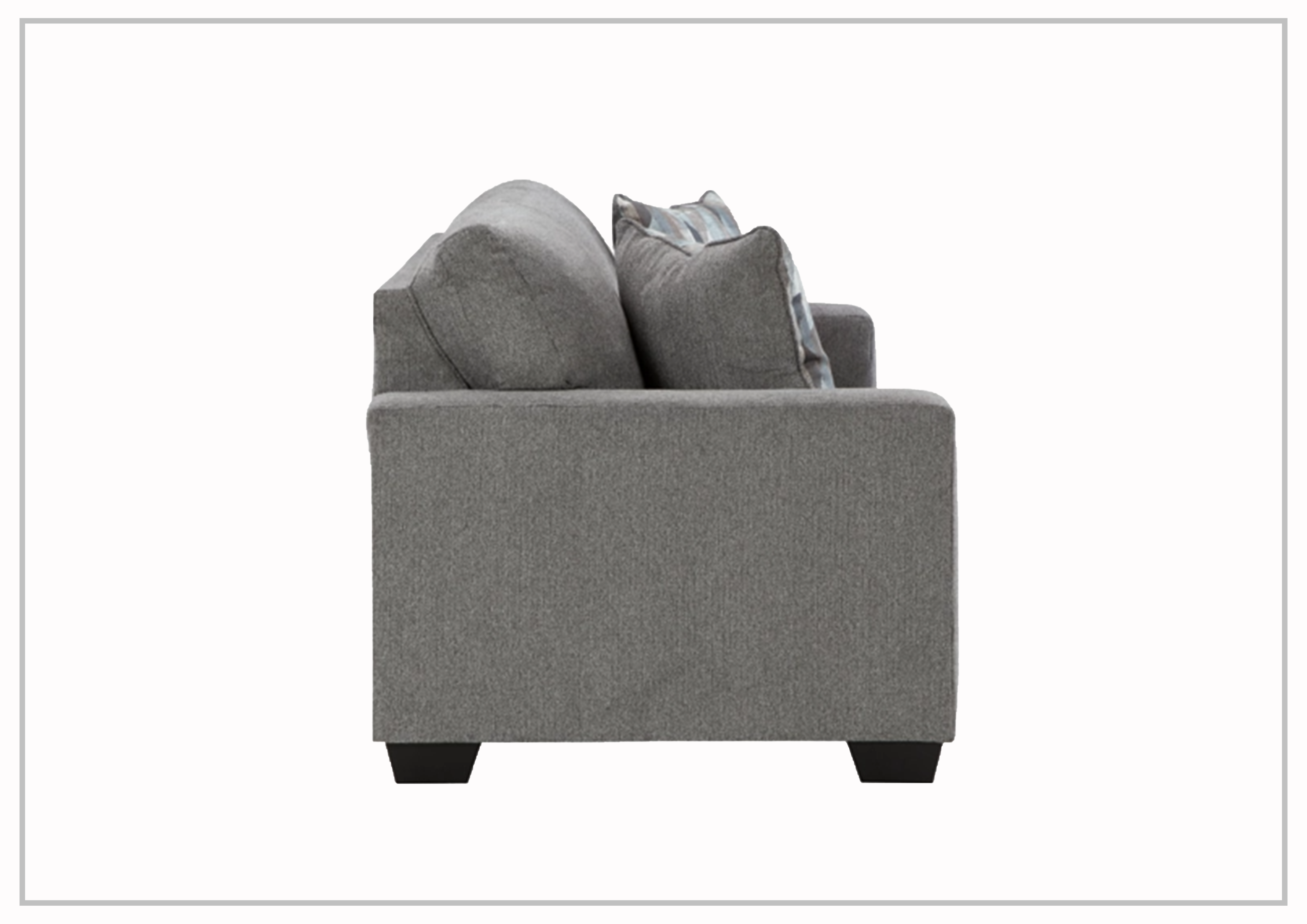 Gio Italia Dolce Queen Fabric Sleeper Sofa - Graphite & Parchment Convertible Sofa Bed for Small Spaces | Perfect for Guest Rooms, Apartments & Home Offices