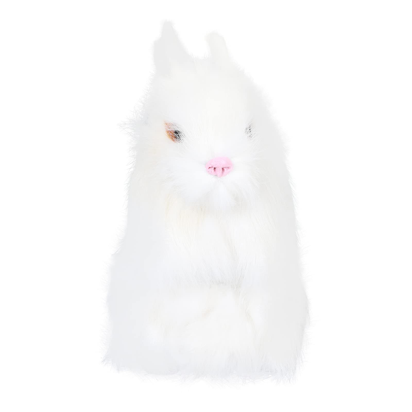 LUOZZY White Easter Bunny Figurine - Cute Garden Decor, Easter Party Supplies for Outdoor Yard & Home Decoration - Perfect for Spring Celebrations & Holiday Festivities