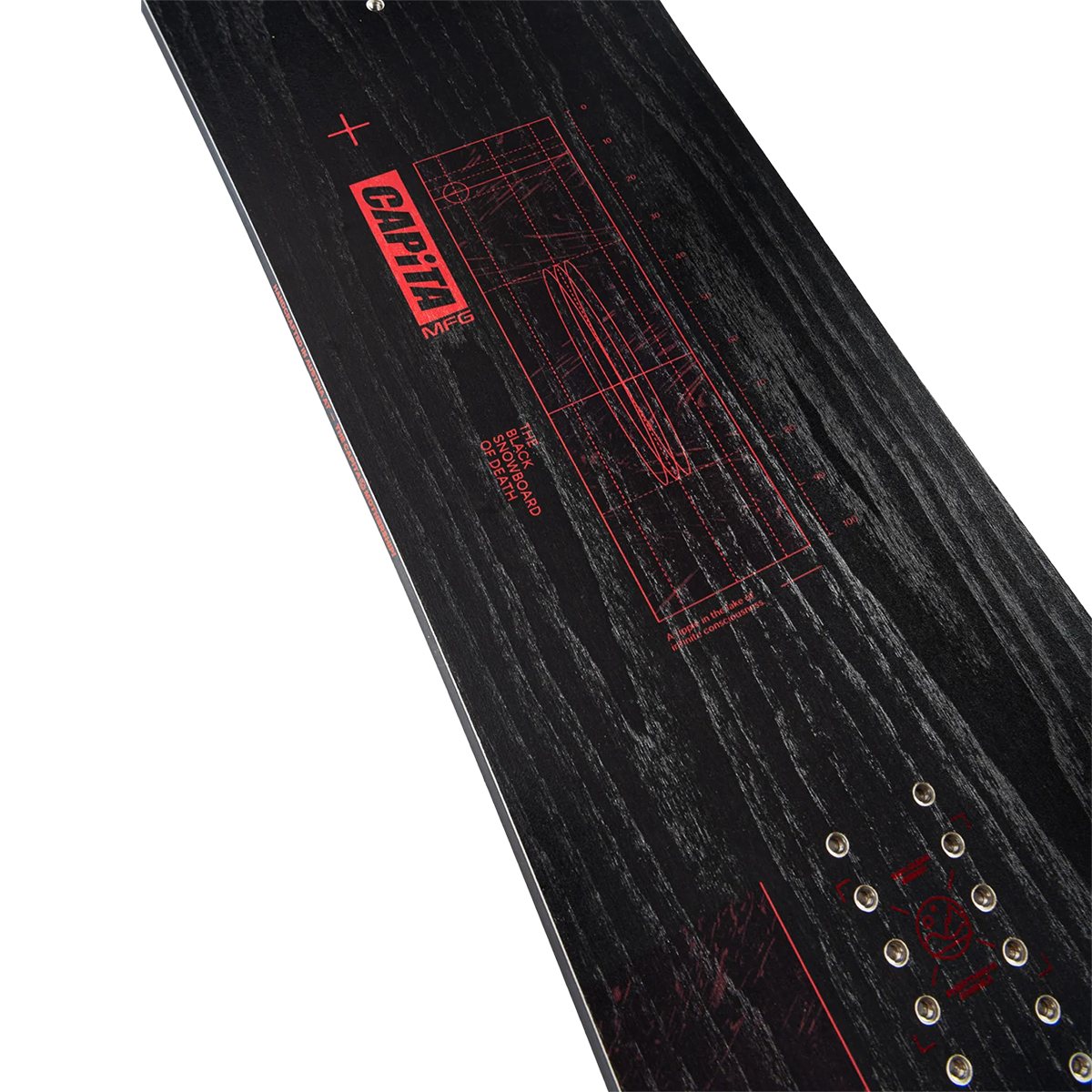 Black Snowboard Of Death Wide - Premium Wide Snowboard for All-Mountain Riding | Perfect for Freestyle, Powder & Backcountry Adventures