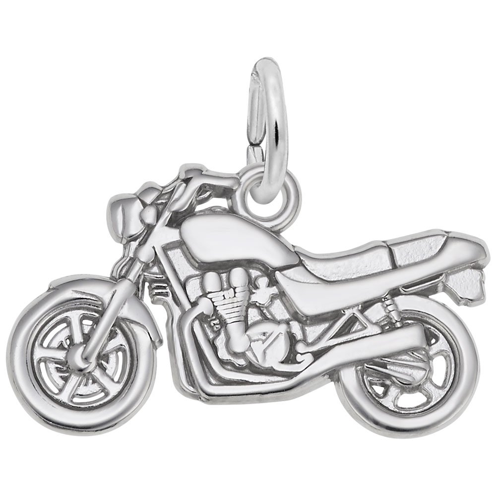 Motorcycle Charm Pendant - Handmade Jewelry for Bracelets & Necklaces - Perfect for Bikers, Riders & Motorcycle Enthusiasts