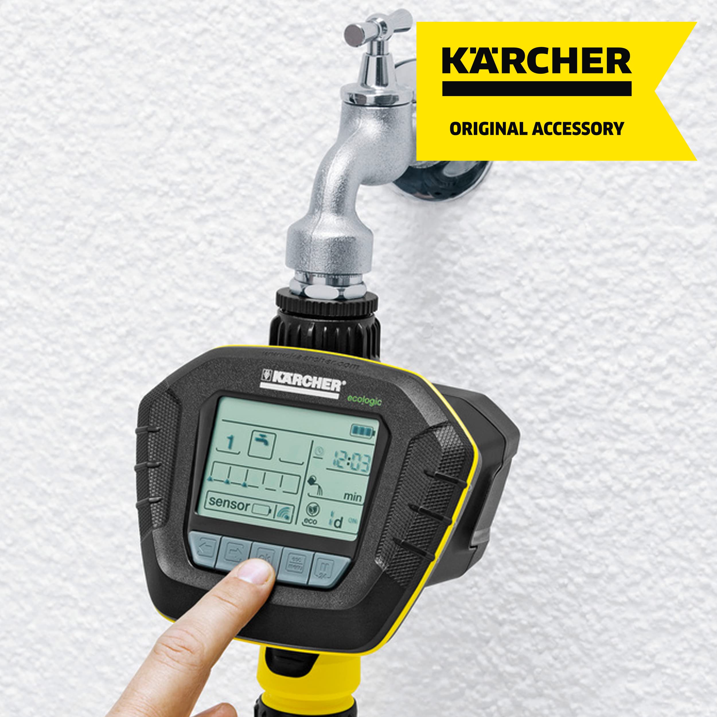 Karcher ST6 Automatic Watering Sensor Timer - Smart Garden Irrigation Controller for Lawns, Plants & Flowers | Perfect for Outdoor Sprinkler Systems & Drip Irrigation
