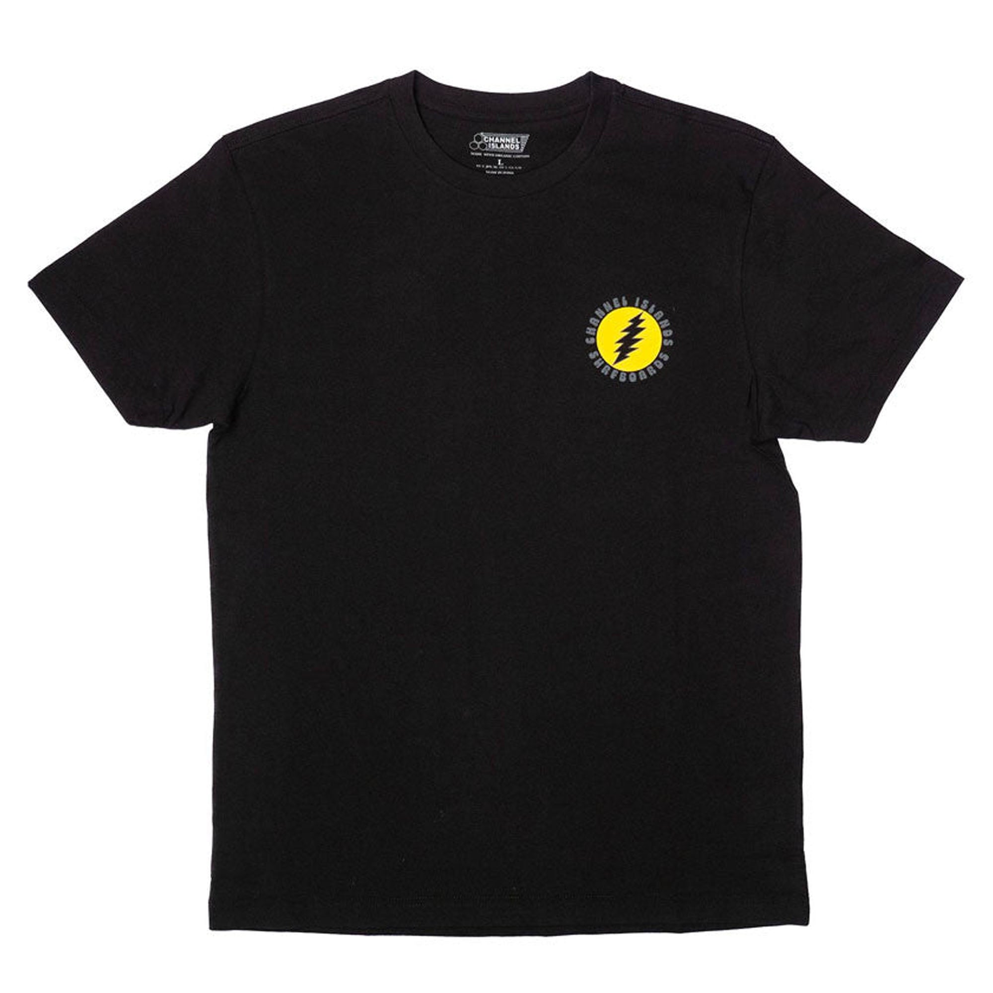 Channel Islands Happy 24/7 Men's Short Sleeve T-Shirt - Soft Cotton Crew Neck Tee for Casual Wear & Everyday Comfort - Black