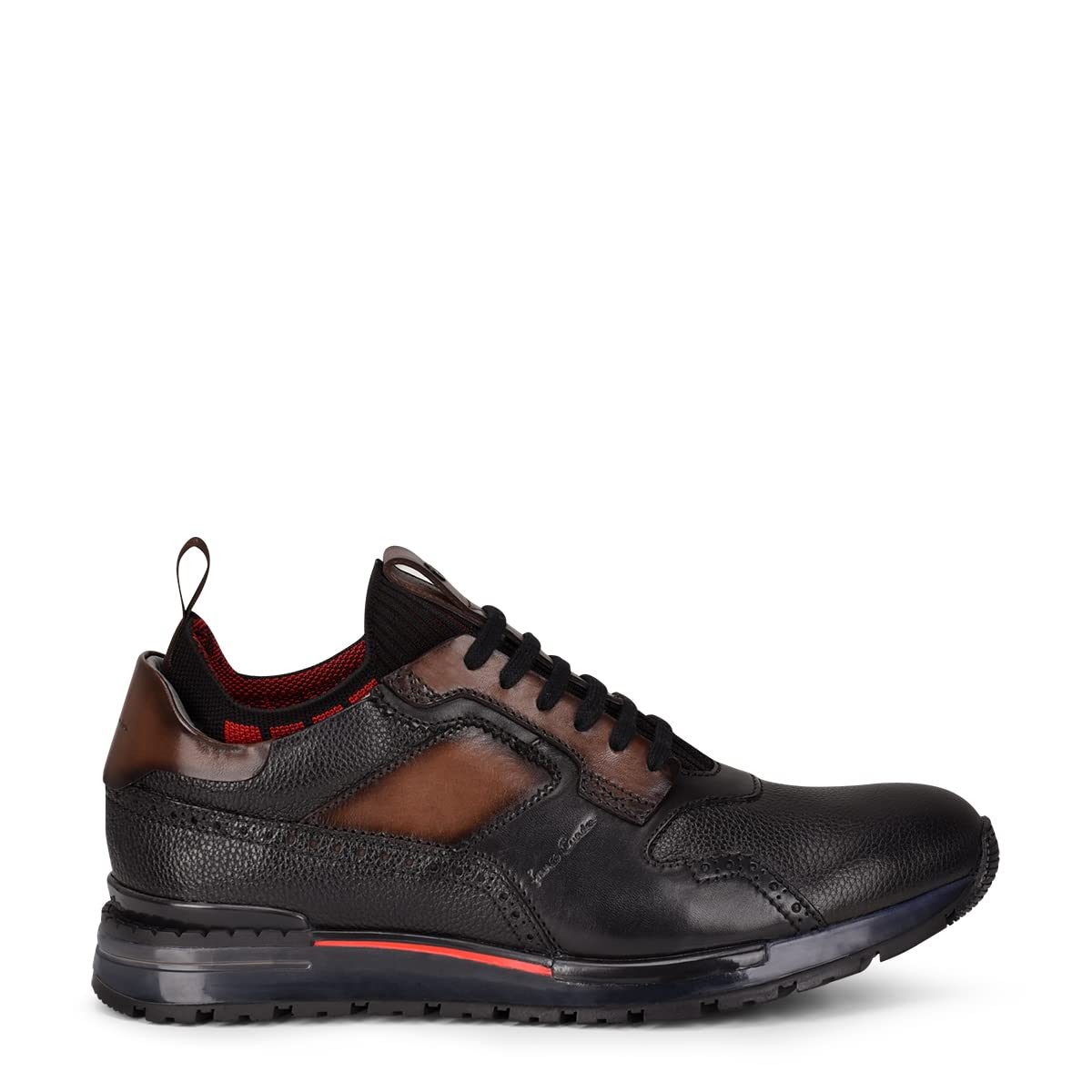 FRANCO CUADRA Men's Leather Sneakers - Premium Bovine Leather Lace-Up Shoes for Casual Wear, Walking & Everyday Comfort