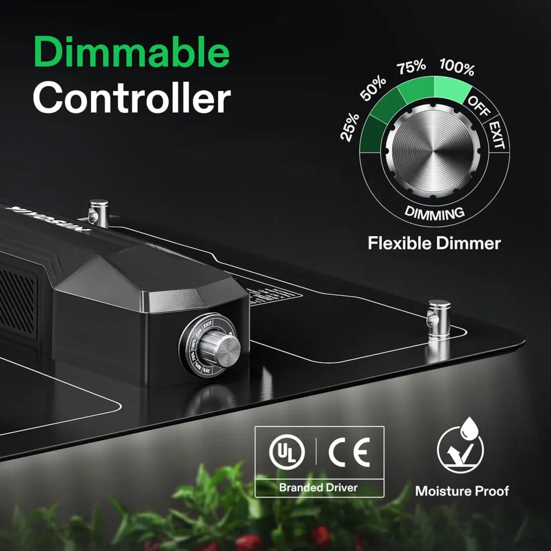 Vivosun VS1500 Full Spectrum LED Grow Light for Indoor Plants - 1500W Equivalent, Energy Efficient Plant Light for Hydroponics, Greenhouse, and Home Gardening