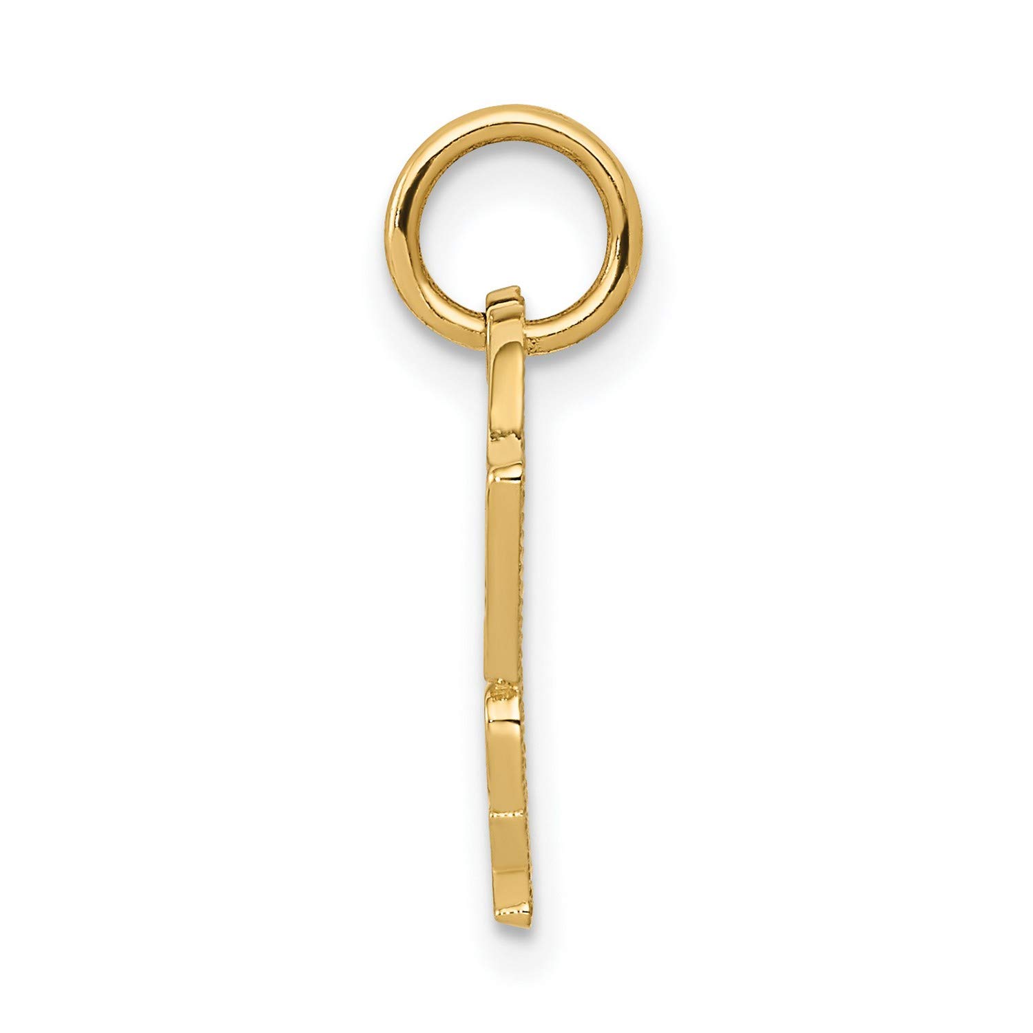 14K Yellow Gold Racing Checkered Flags Charm with Speed Freak Design - 20mm x 18mm Jewelry for Motorsport Enthusiasts - Perfect for Necklaces, Bracelets & Racing-Themed Gifts