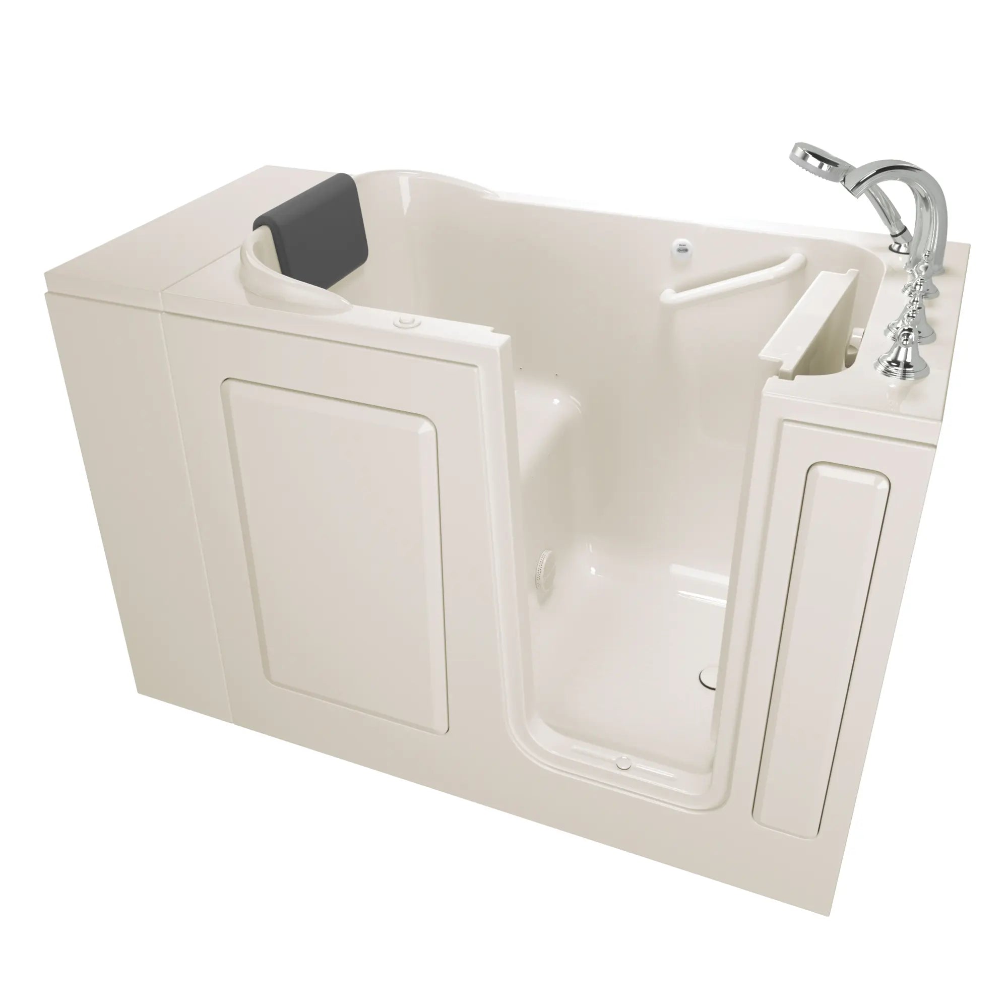 Premium 28 x 48 Inch Gelcoat Walk-in Bathtub with Air Spa System - Right Hand Drain & Faucet - Ideal for Elderly & Mobility Impaired Users, Home Spa Relaxation