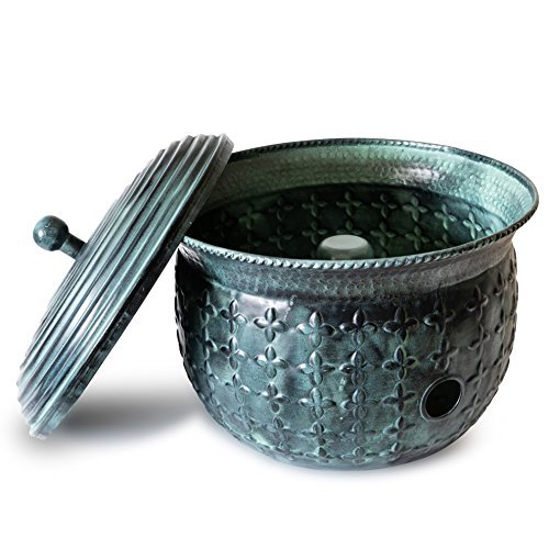 LifeSmart Hose Storage Pots - Durable Woven Whisper Design in Forest Green | Outdoor & Indoor Garden Hose Organizer | Perfect for Yard, Patio, and Garage Storage