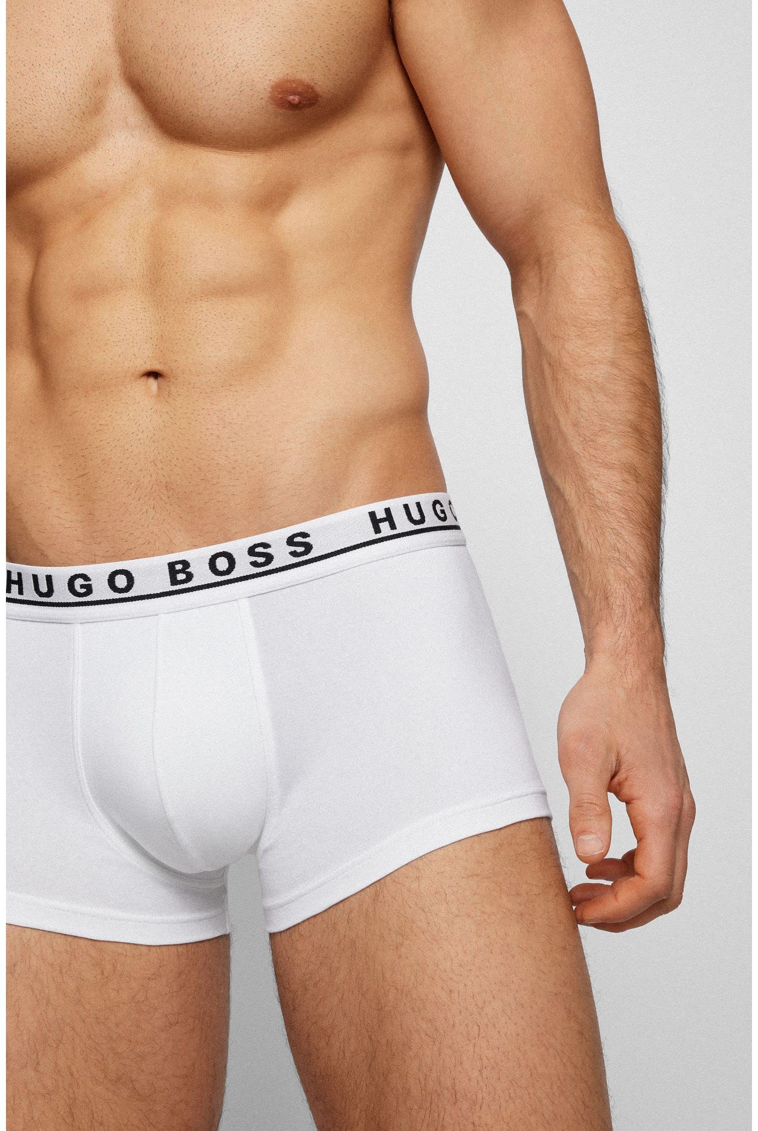 BOSS 3 Pack Men's Boxer Briefs - Soft Cotton Underwear for Comfort & Support - Perfect for Workout, Travel & Everyday Wear