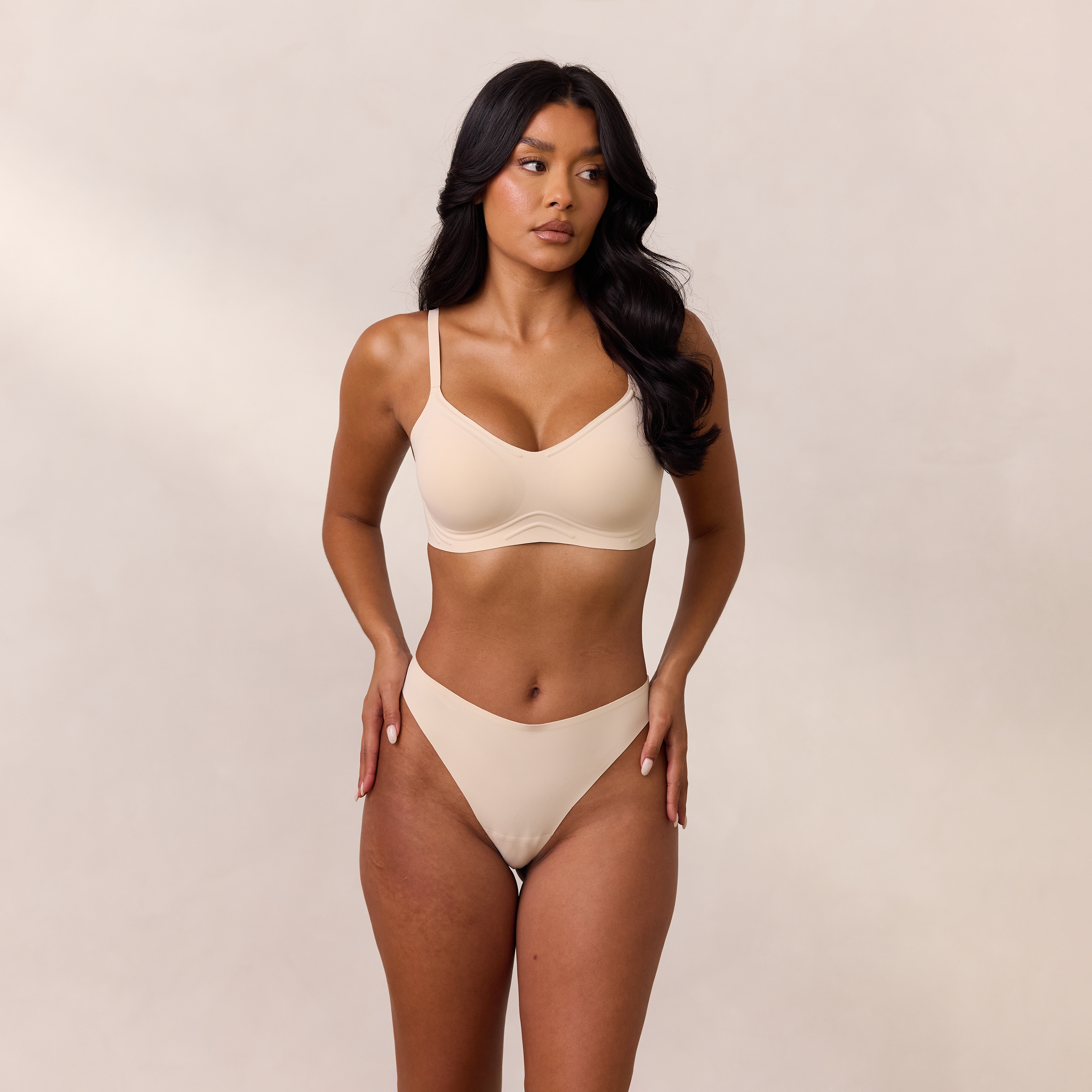 Everyday Flex Bralette - Comfortable Wireless Bra for Women - Soft Vanilla Color - Perfect for Yoga, Lounge & Sleepwear