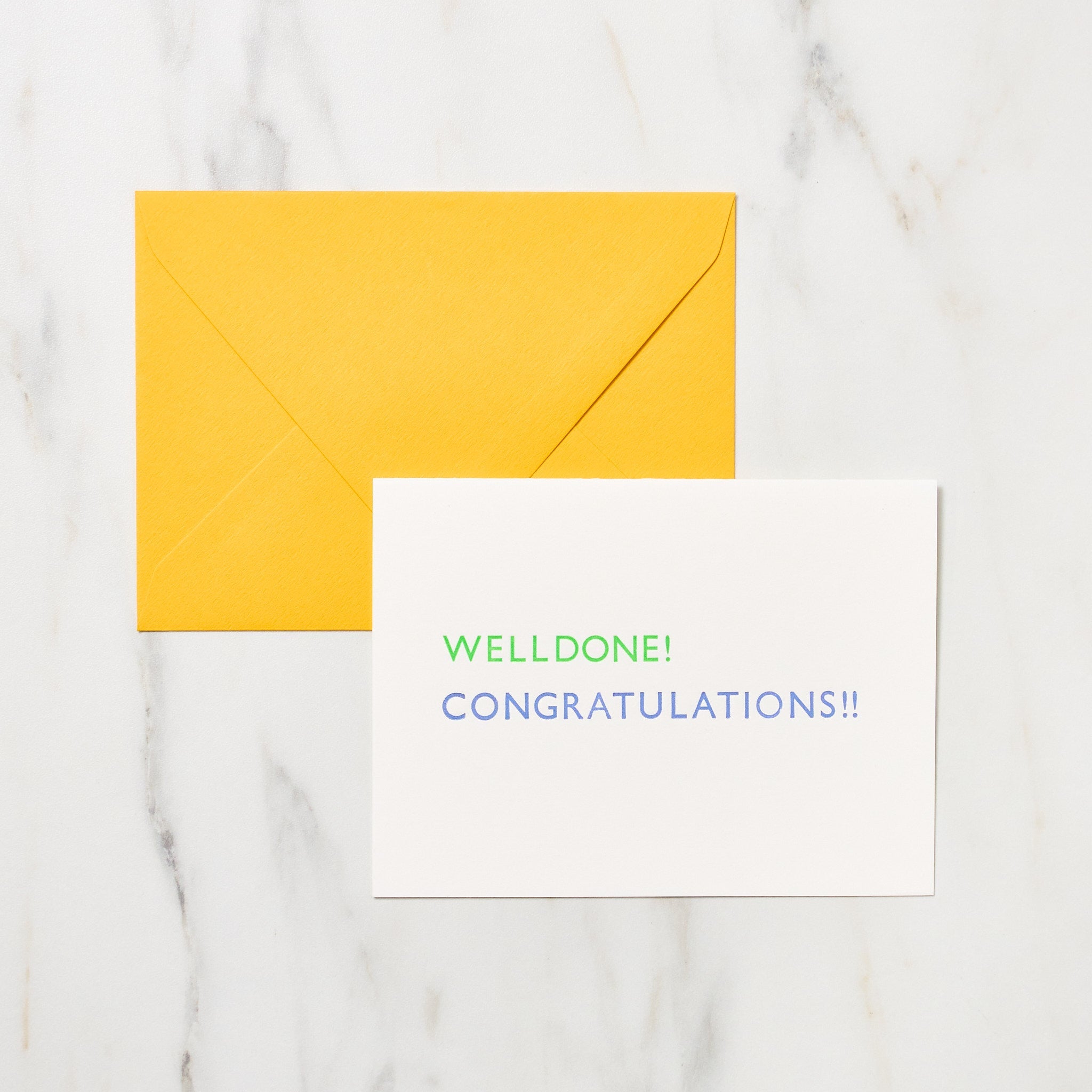 Premium Well Done & Congratulations Greeting Cards - Elegant Letterpress Design for Celebrations, Graduations & Achievements