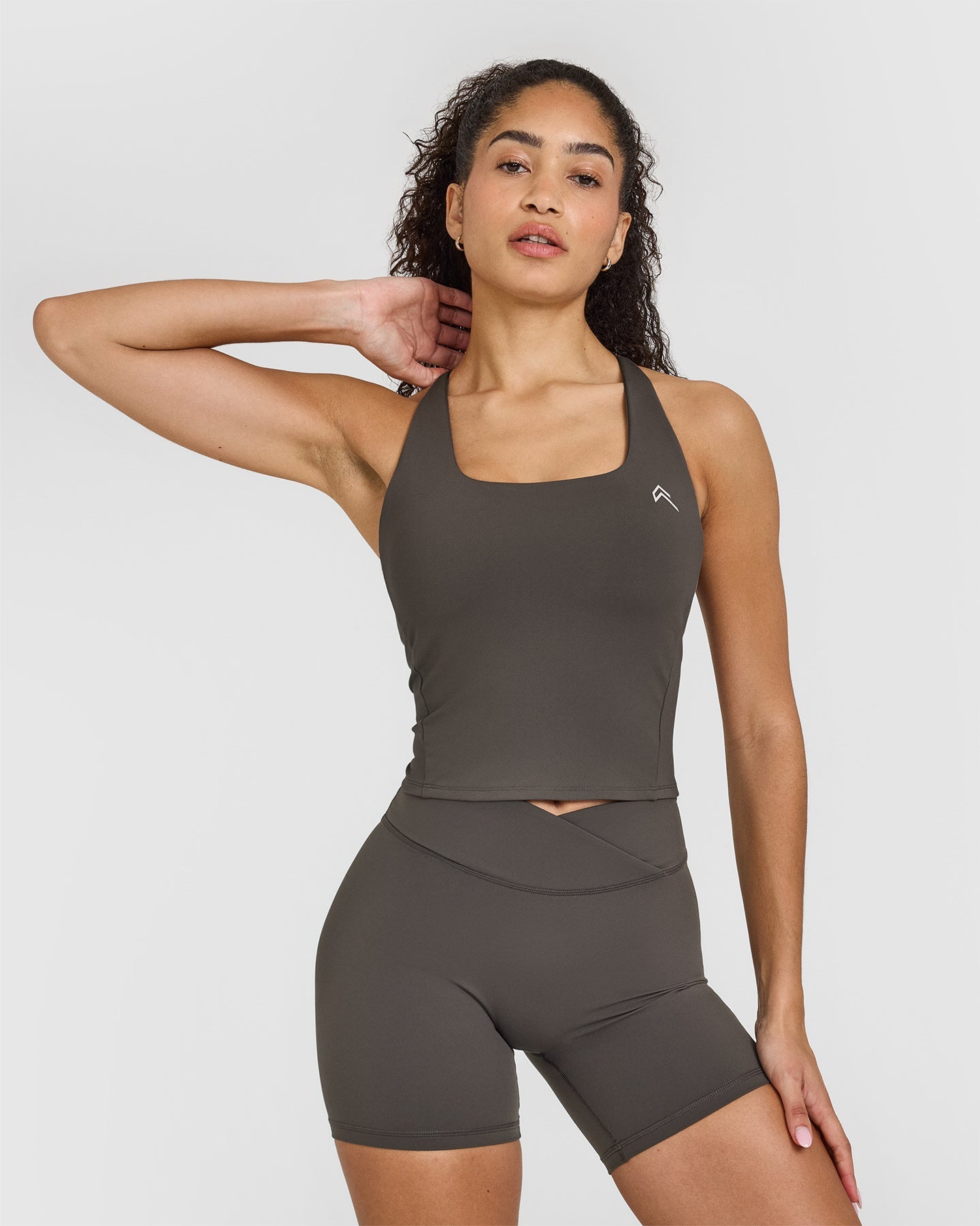 Timeless Square Neck Mid Vest for Women - Elegant Deep Taupe Color | Perfect for Layering, Office Wear & Casual Outfits
