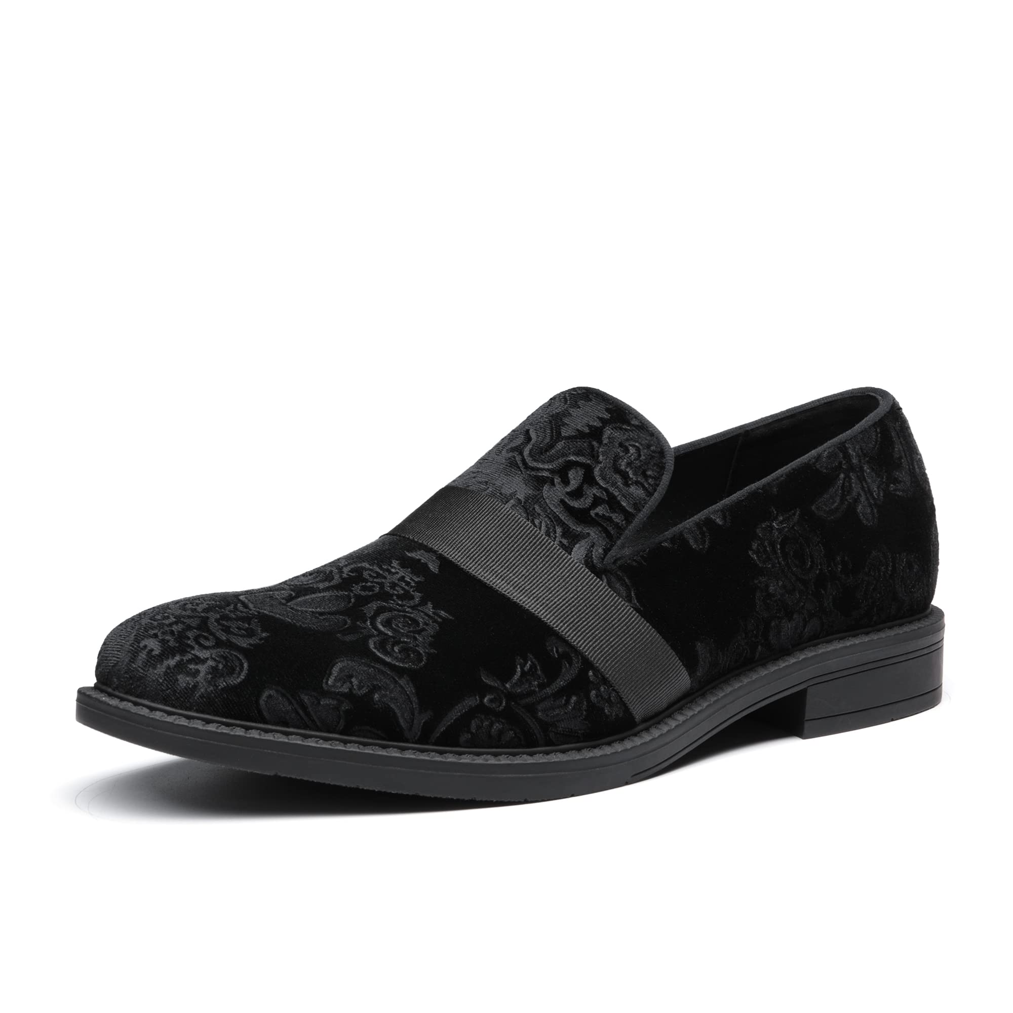Bruno Marc Men's Classic Patent Leather Slip-On Loafers | Formal Tuxedo Dress Shoes for Weddings, Business & Evening Events