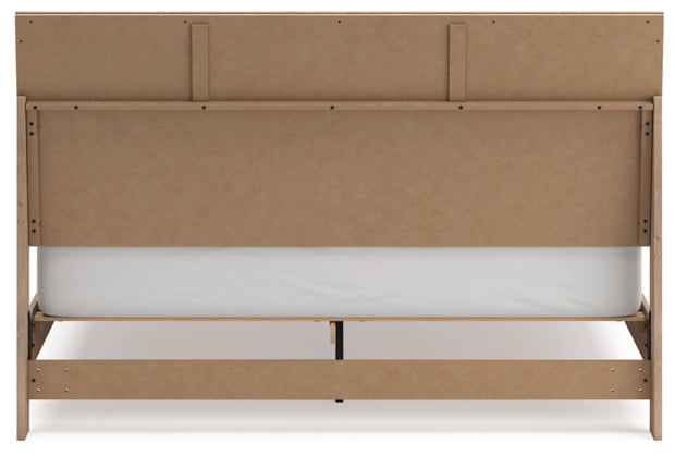 Cielden King Size Panel Bed Frame with 2 Nightstands - Modern Wooden Bedroom Set for Master Bedroom, Guest Room & Home Decor