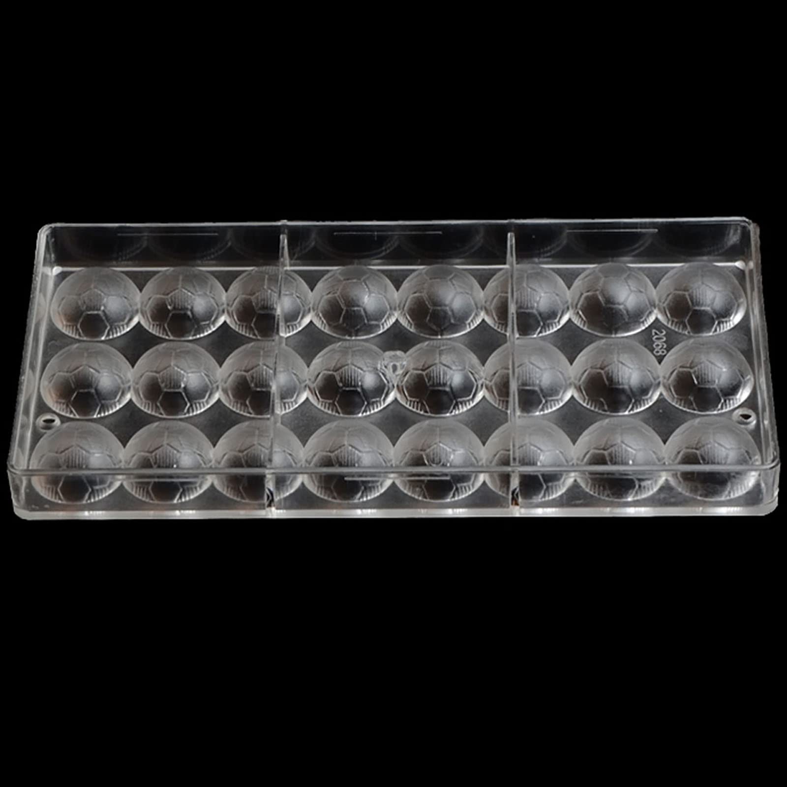 Premium Polycarbonate Football Chocolate Molds - Clear Hard Plastic DIY Candy & Pastry Baking Tools for Homemade Treats (S5-19267) | Perfect for Birthday Parties, Holiday Gifts & Football-Themed Desserts